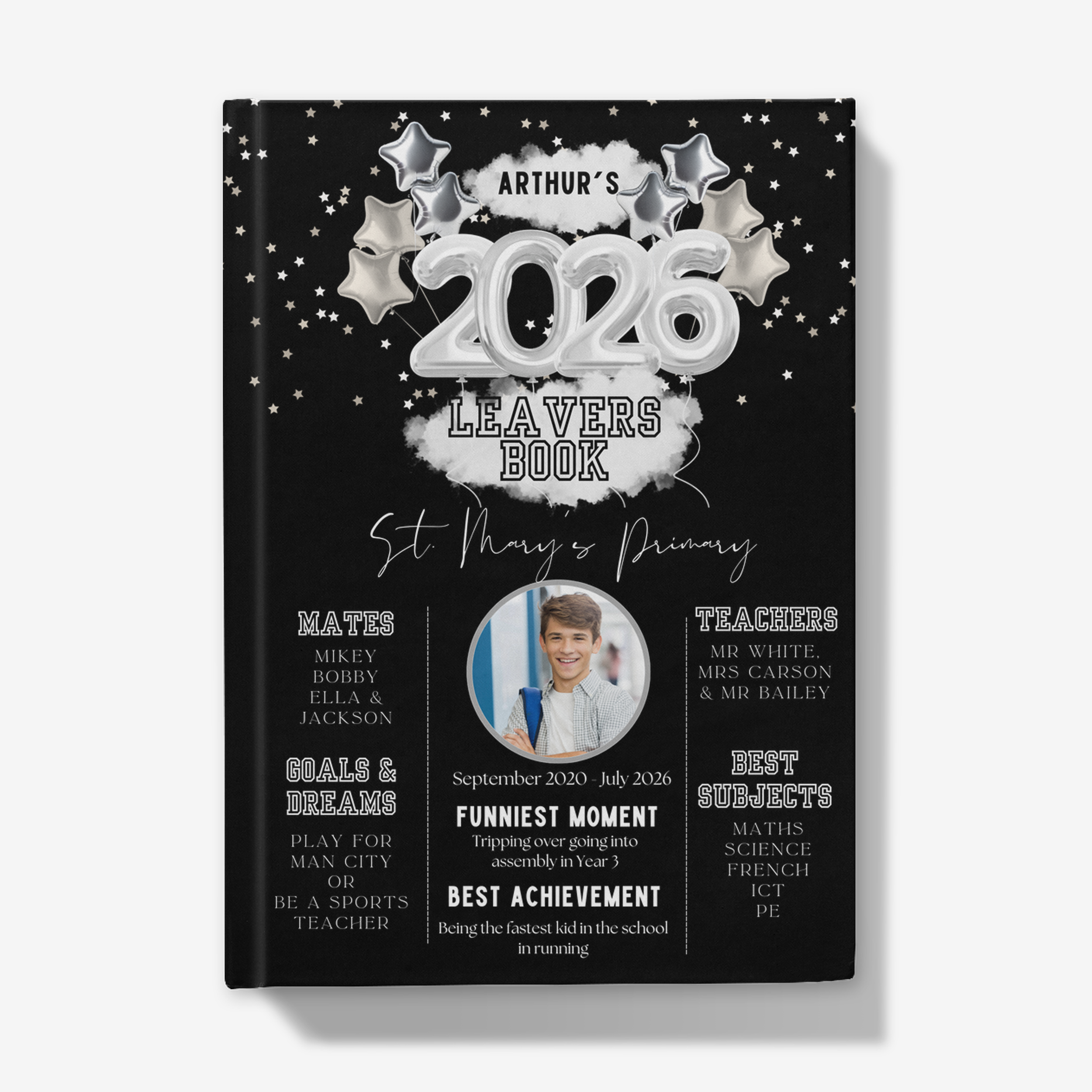 Leavers Book 2026 silver colours