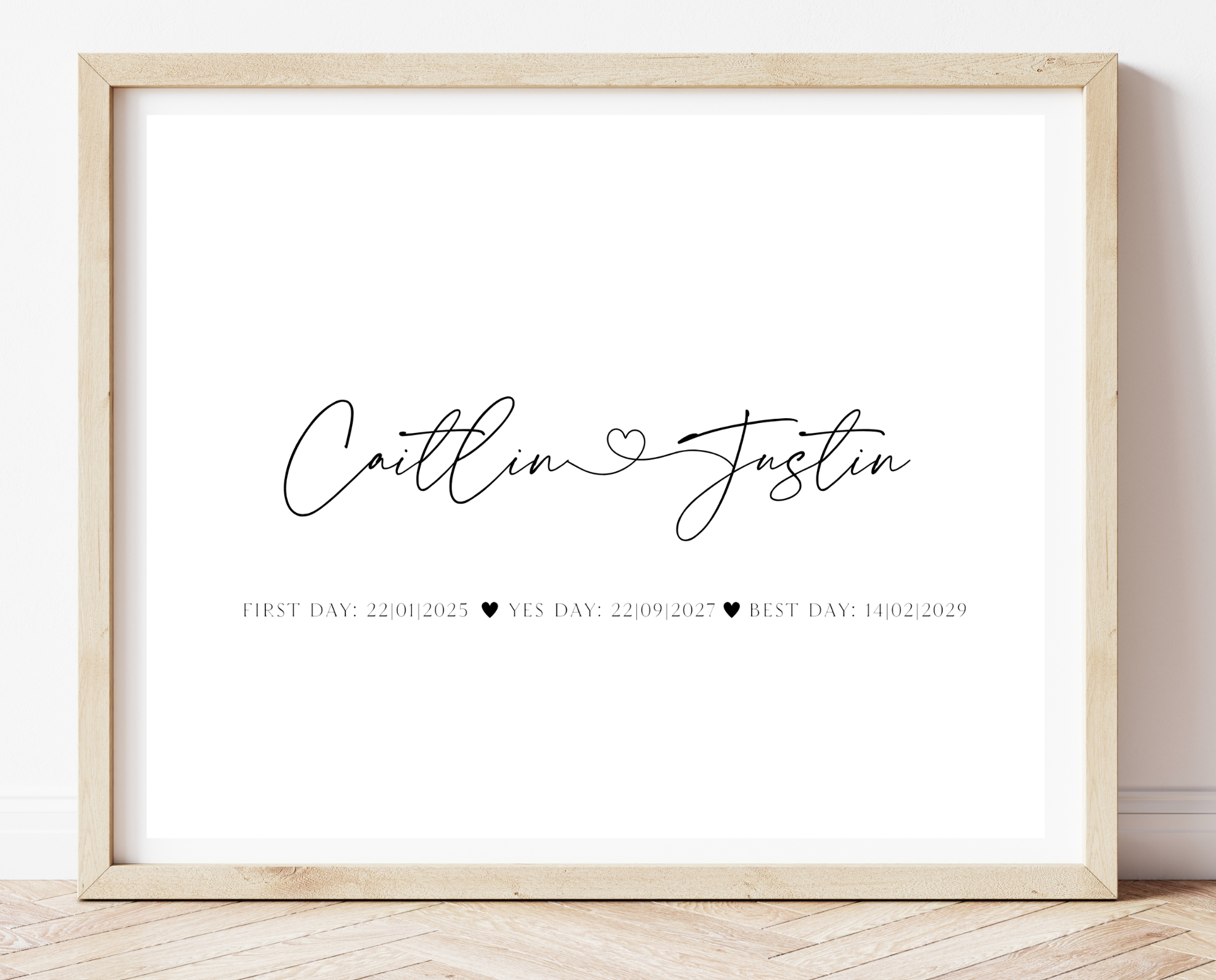 First Day, Yes Day Best Day Wedding Poster