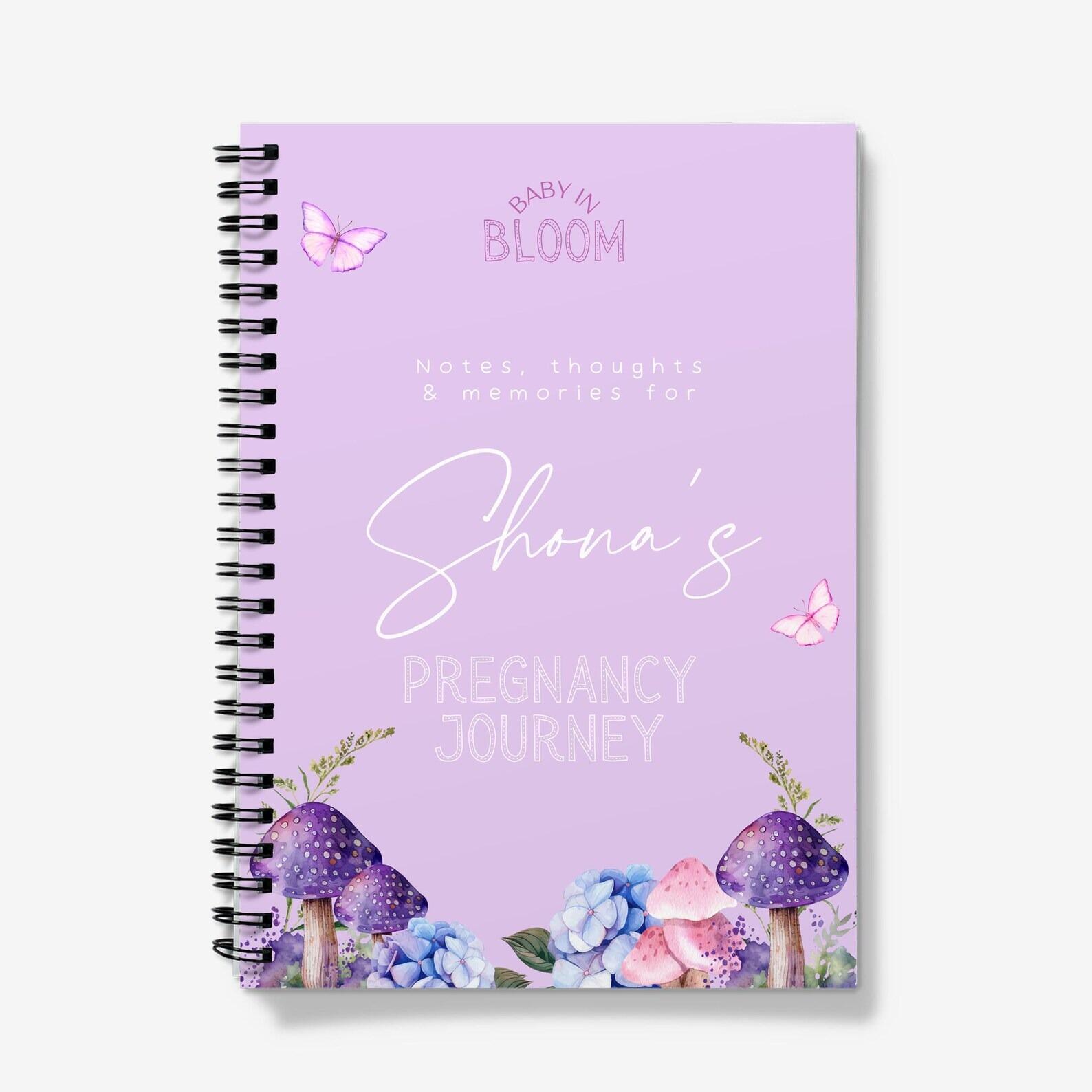 Baby in bloom place notebook