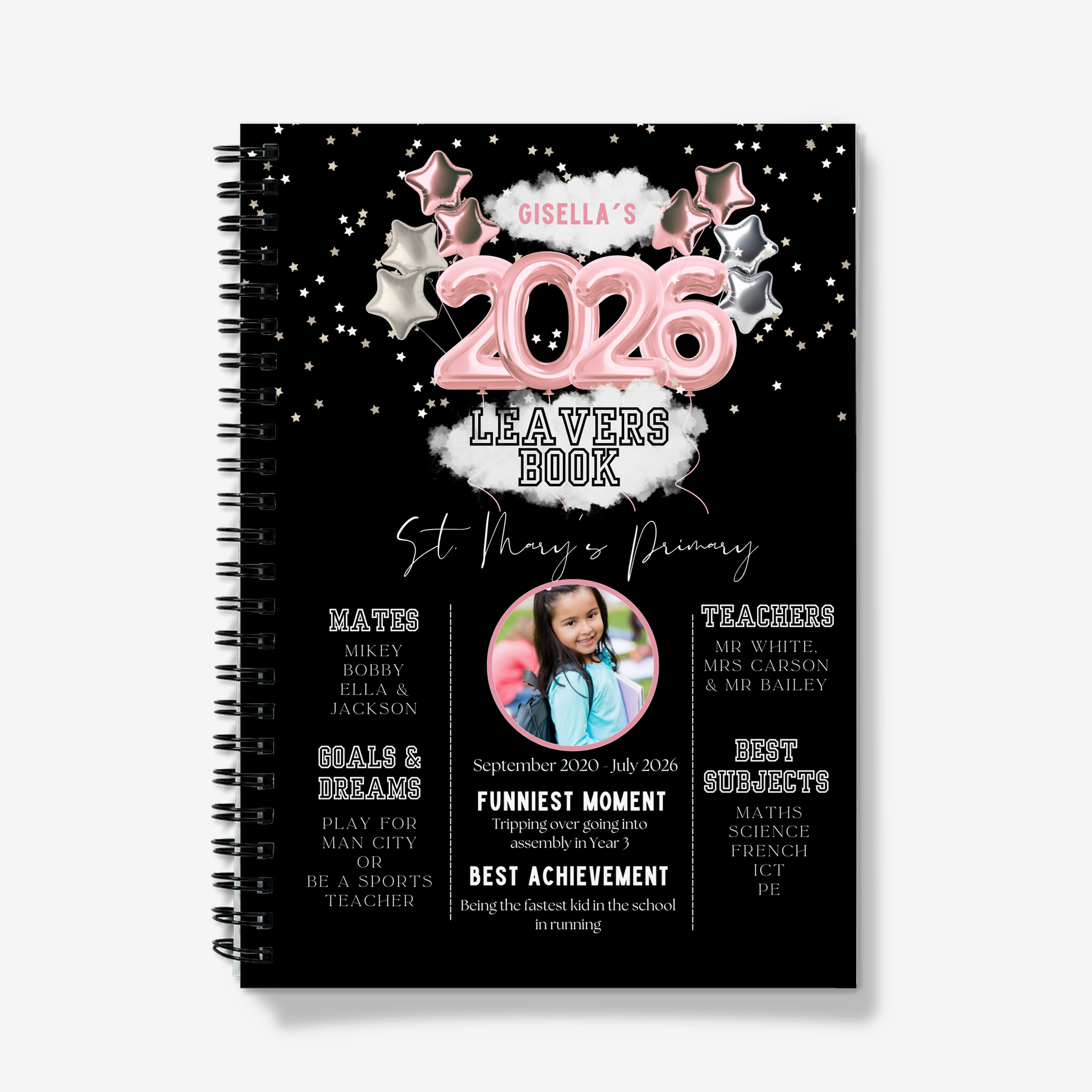 Leavers Jotter Book Pink