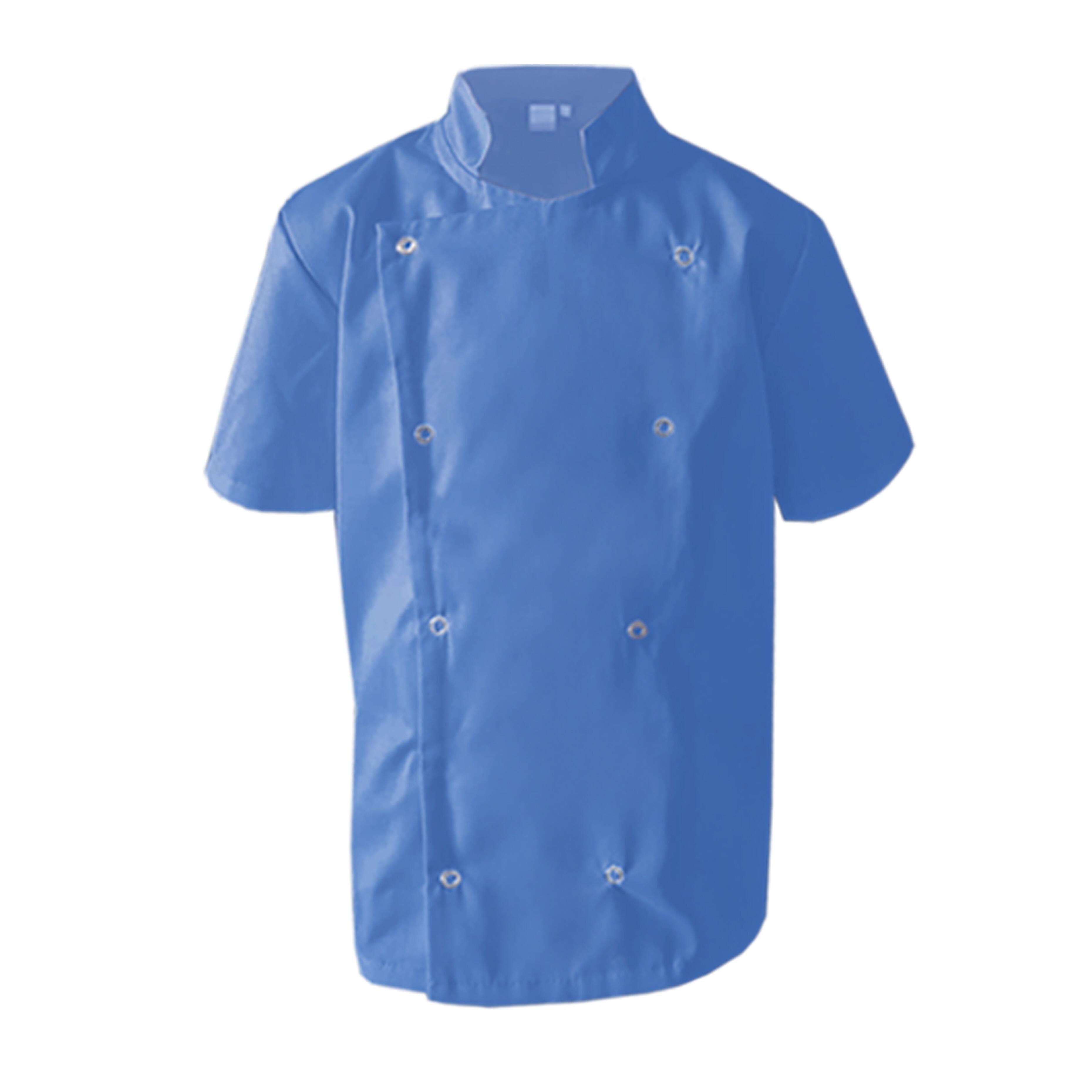 Light Blue Kids Chef's Jacket with name
