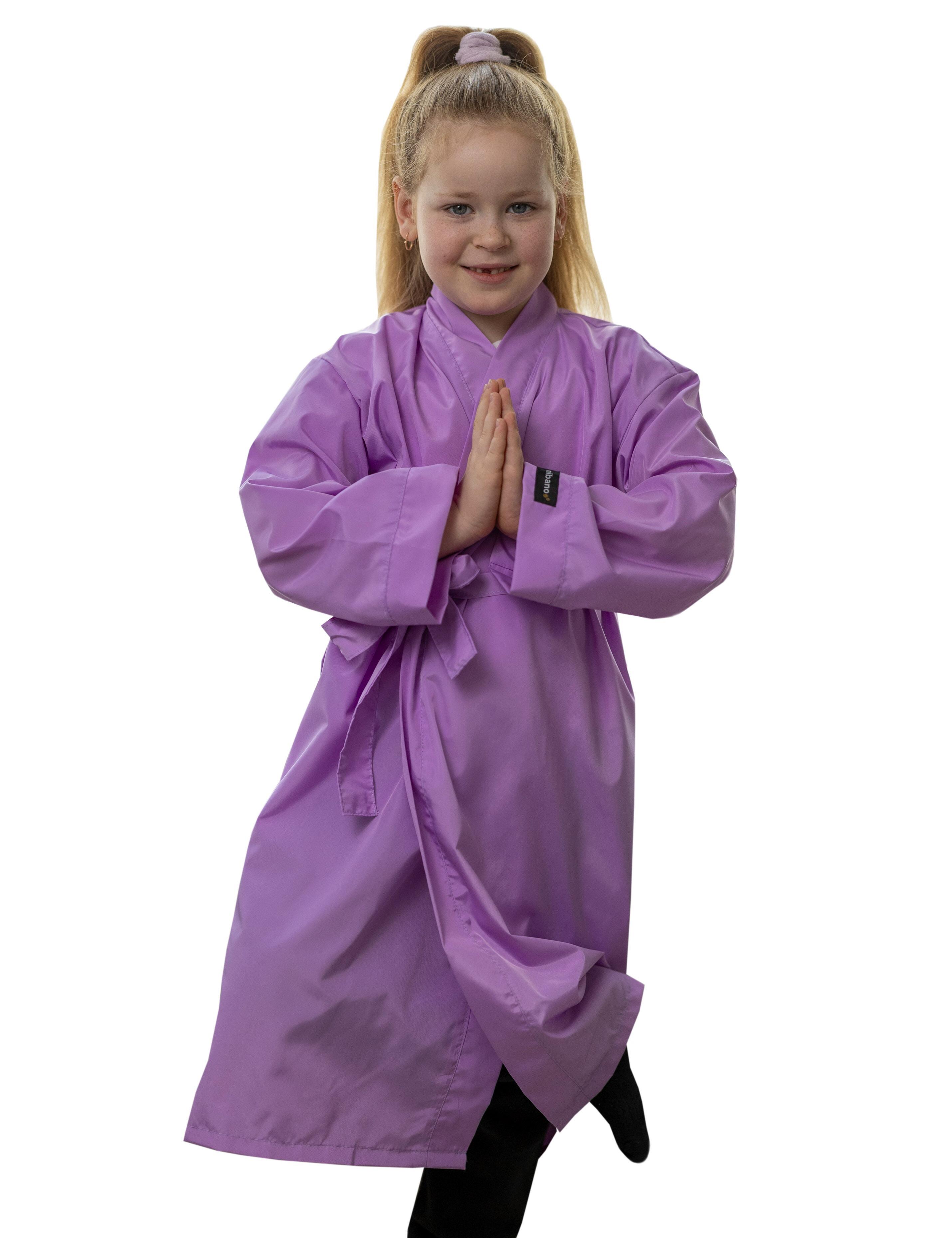 Custom Salon Kids Kimono Gown Lilac