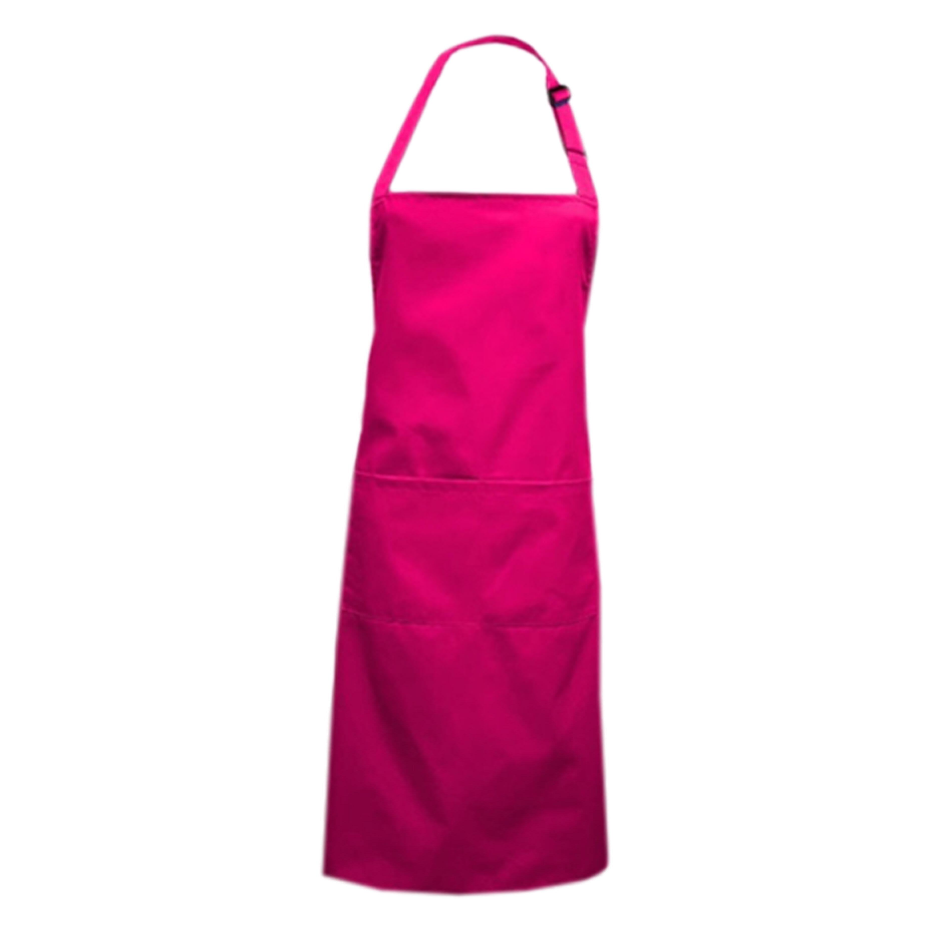 Custom Plus Size Apron Hot Pink