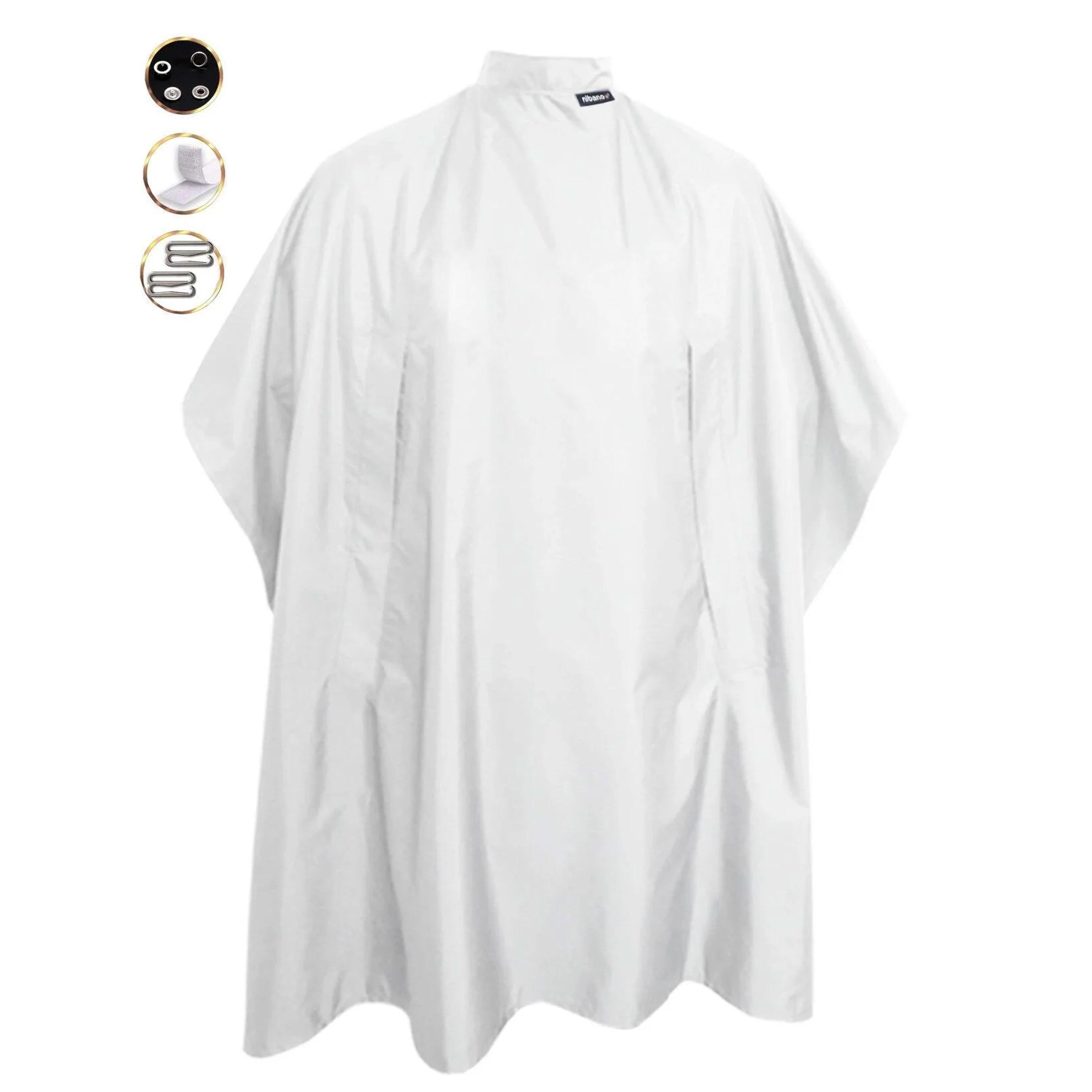 Nibano Hairdressing gown white with hand slits