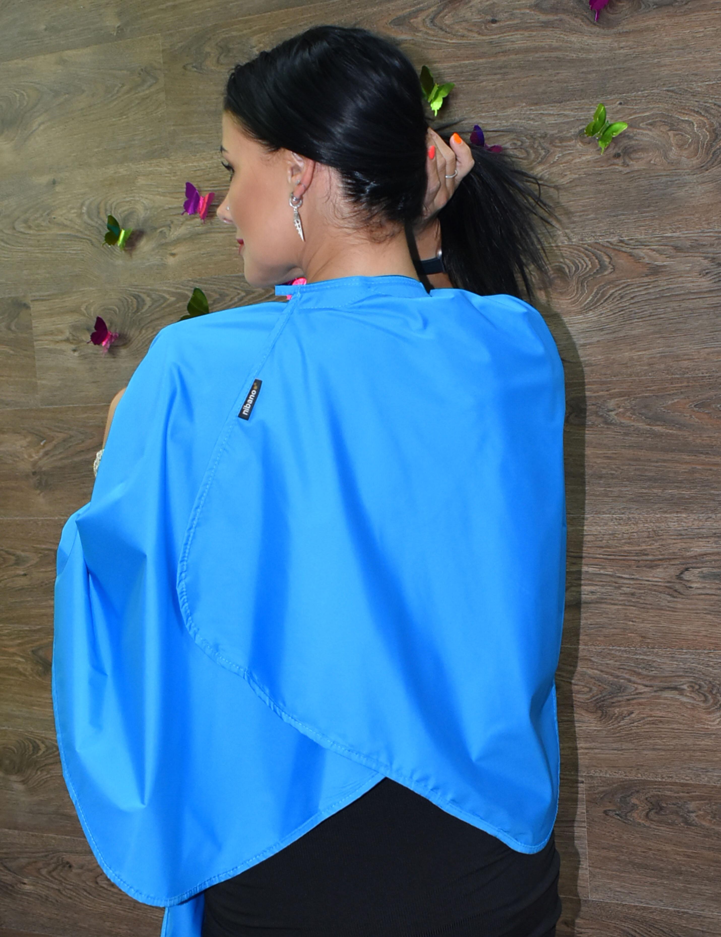 Custom Hairdressing Gown Turquoise
