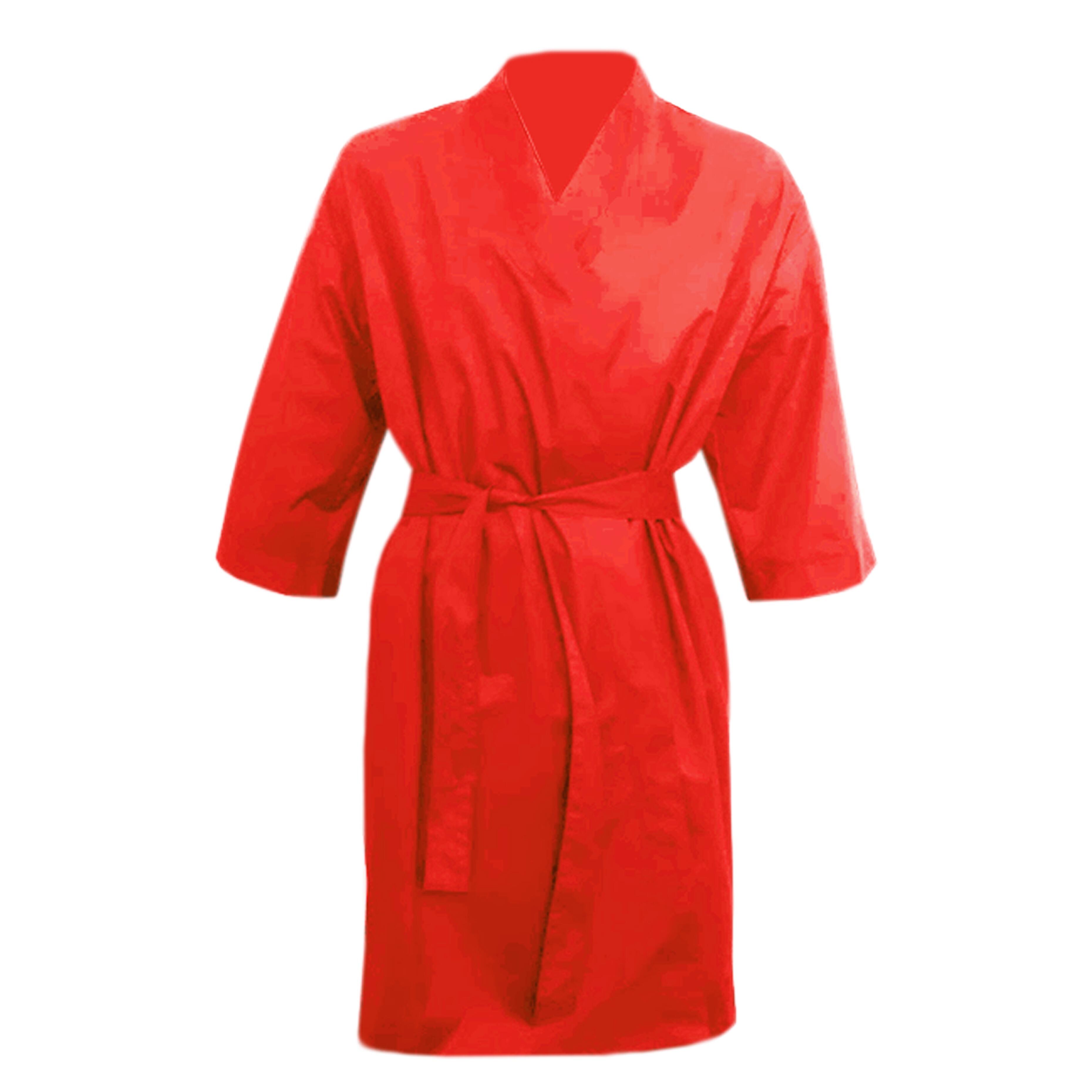 Red Salon Kids Kimono Gown Nibano