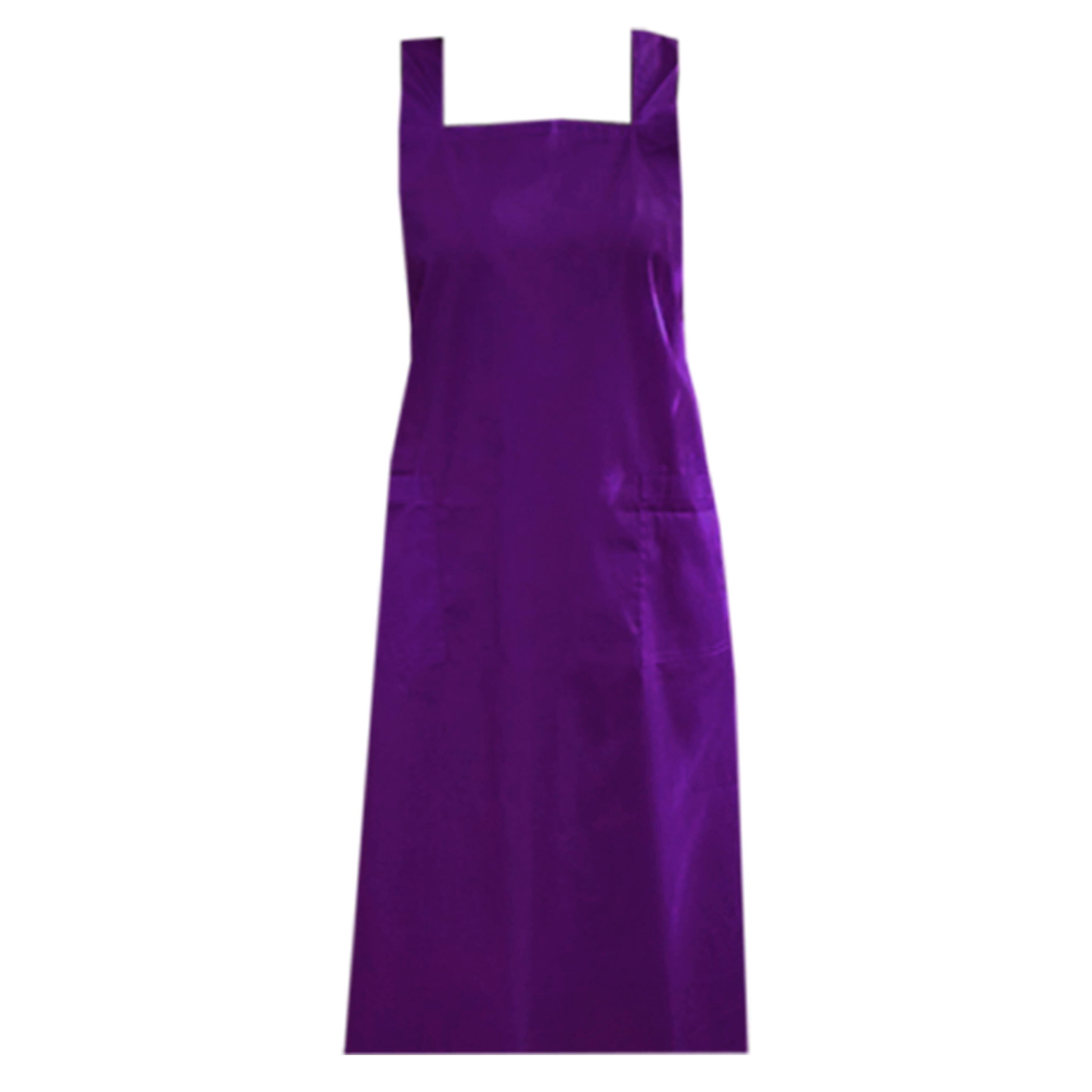 Personalised Cross Back Apron Pockets Purple