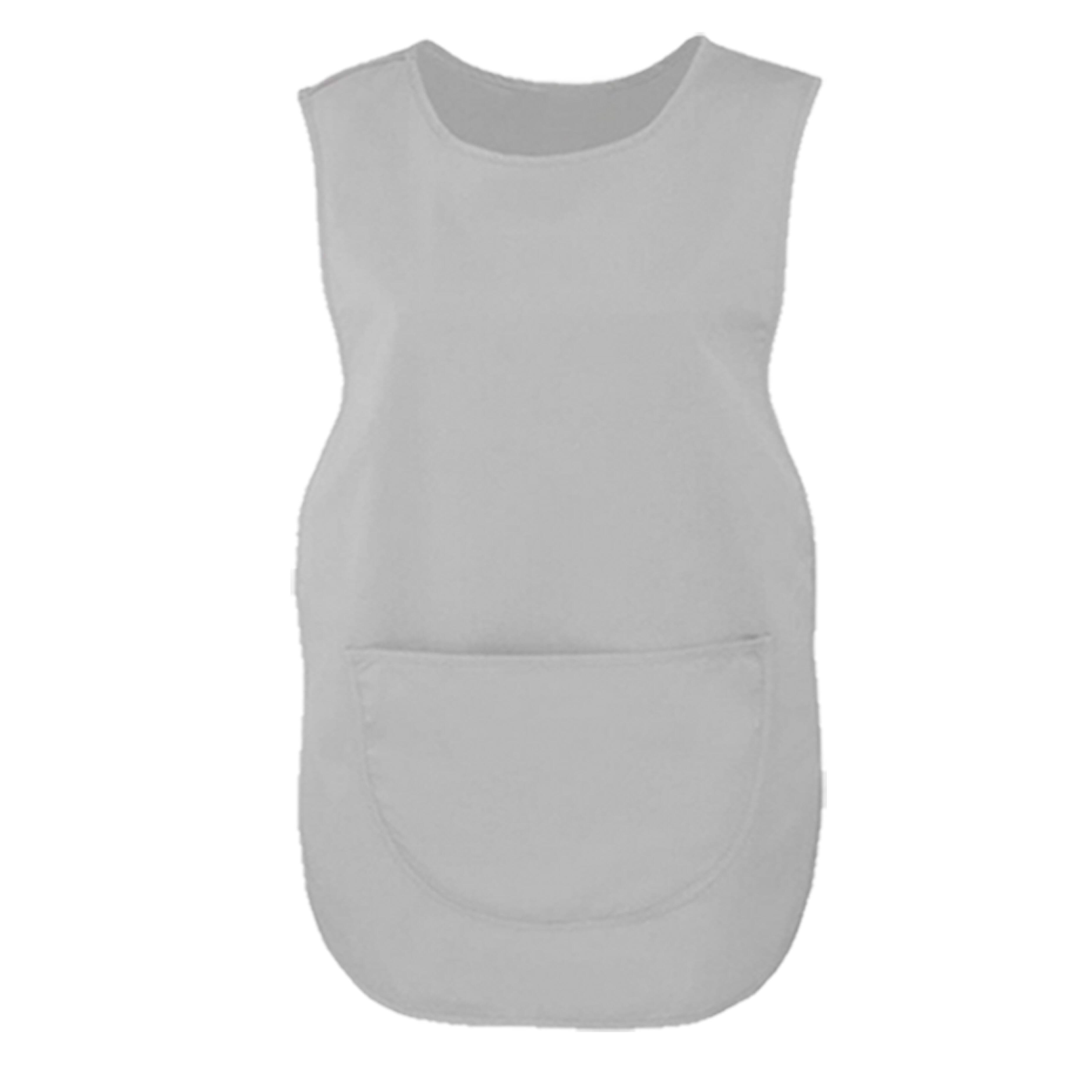 Tabard with Pocket Light Grey with logo