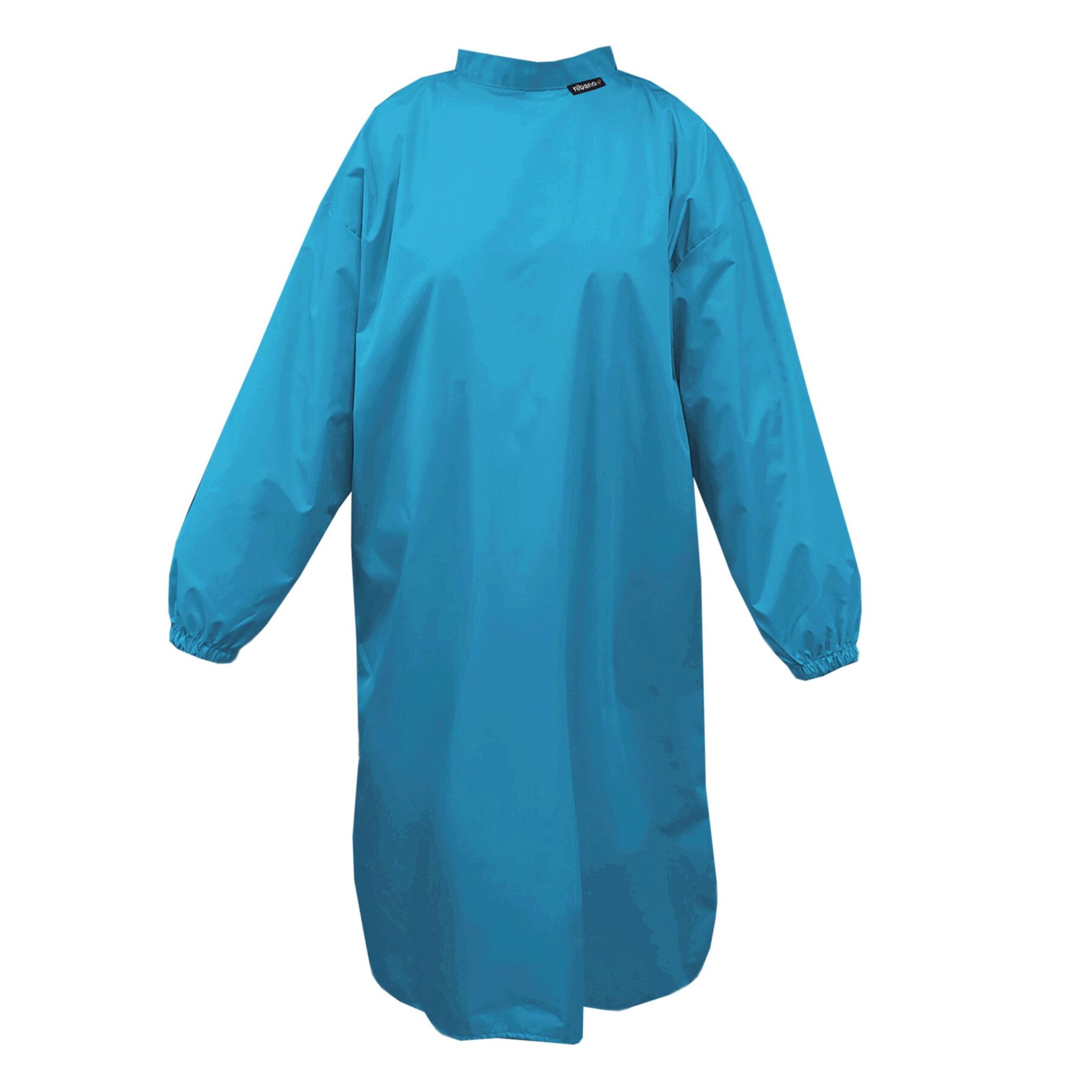 Nibano Hairdressing gown with sleeves Turquoise