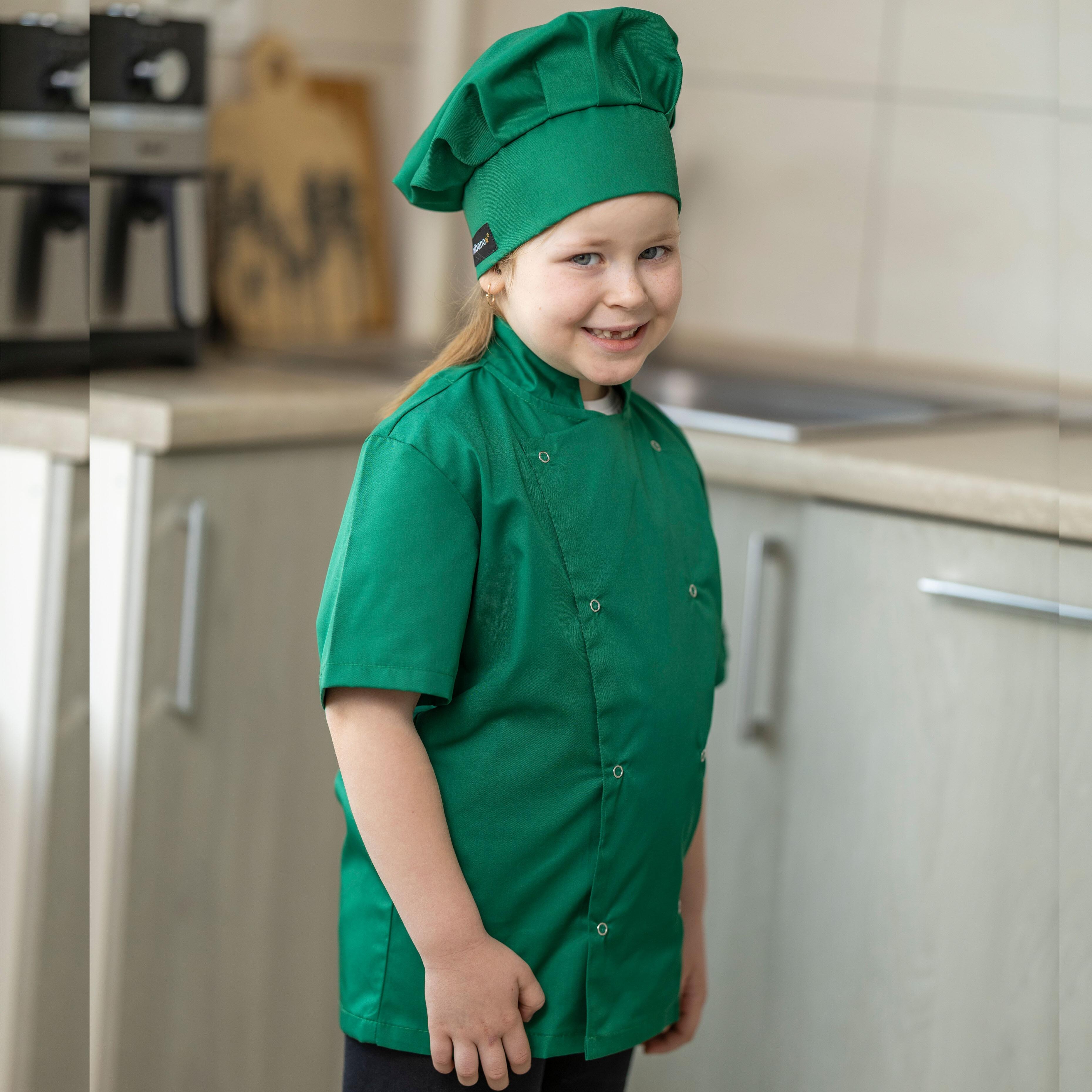 Kelly Green Kids Chef's Jacket for cook