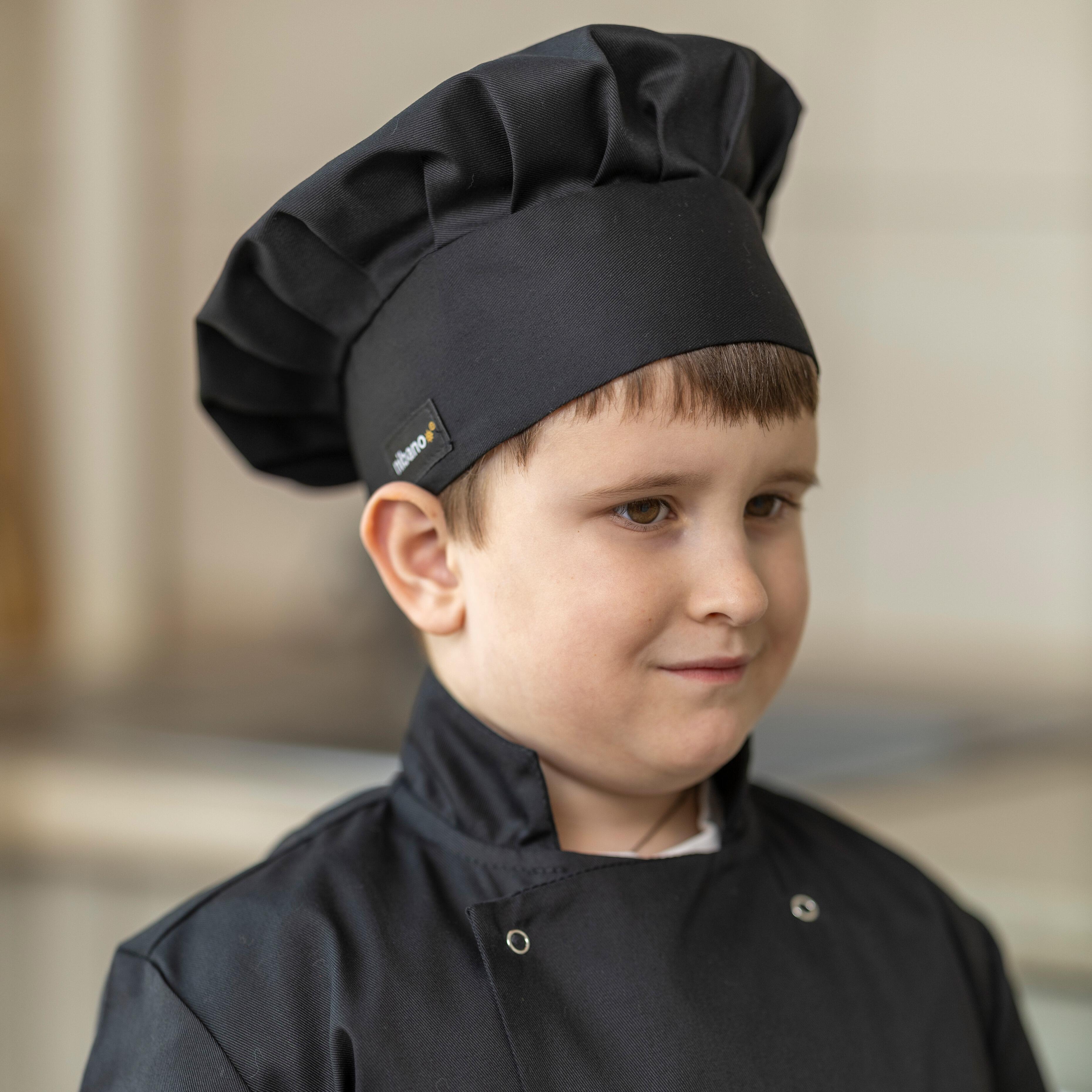 Custom Kids Chef Hat Black