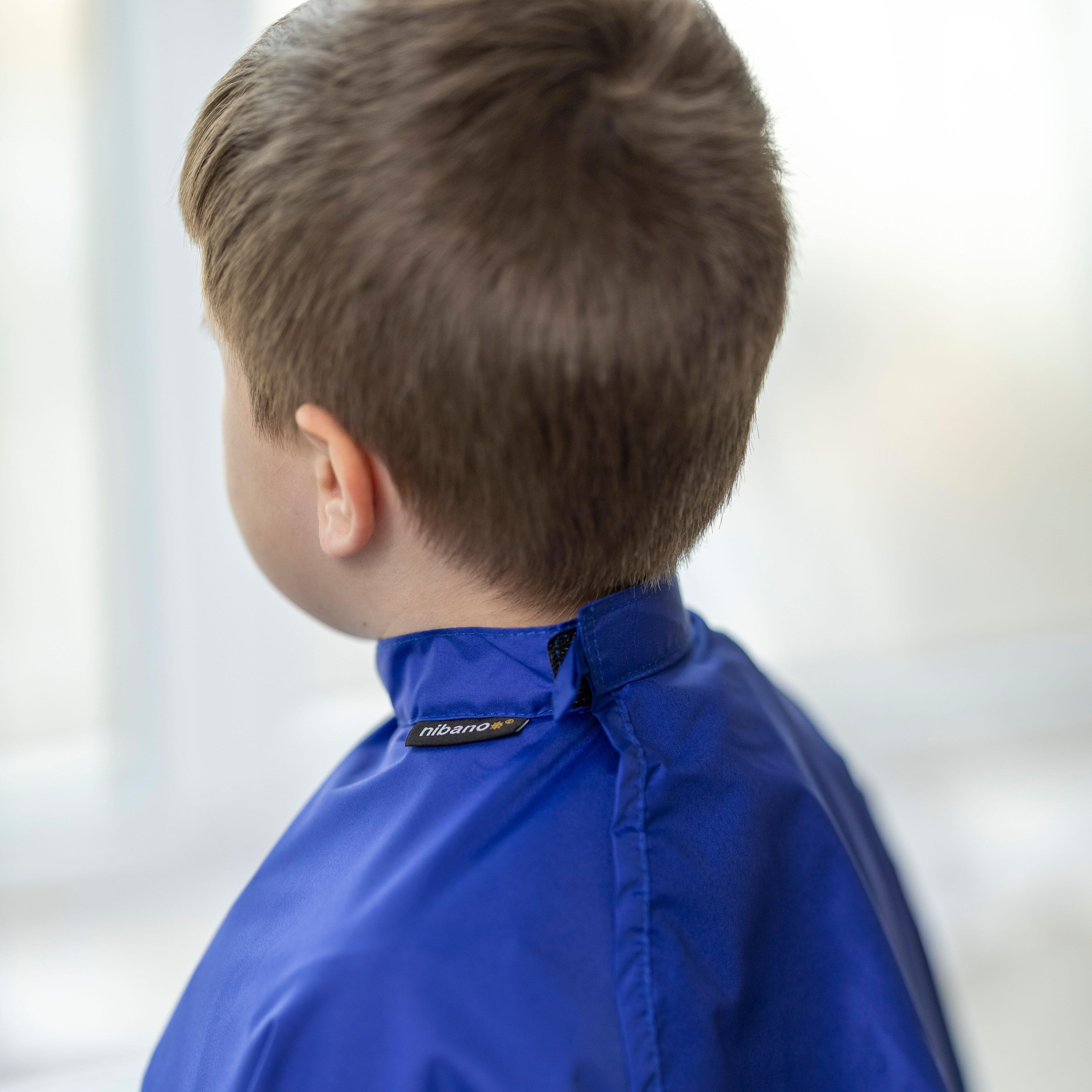Kids Hairdressing gown Royal Blue with verclo