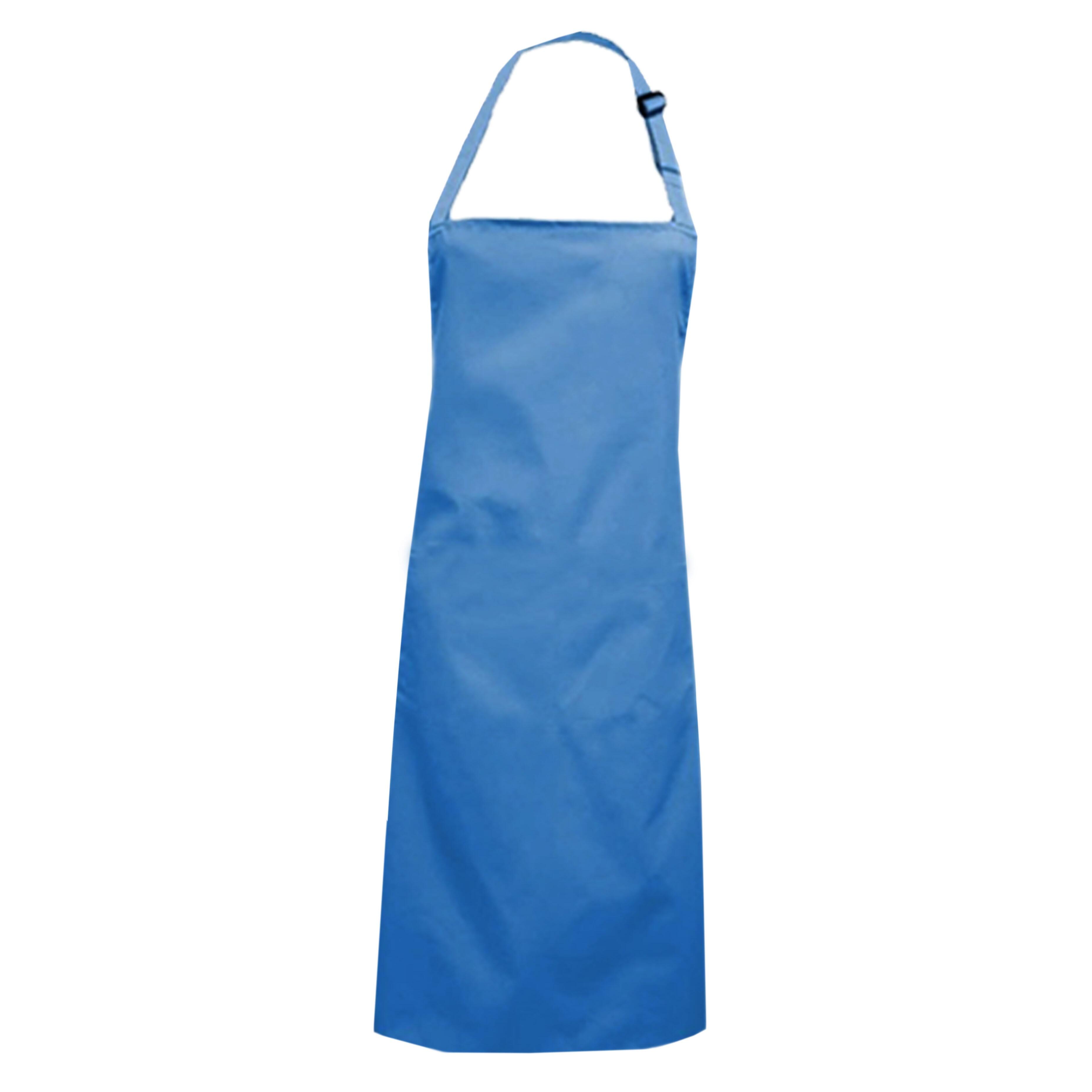 Personalised Bib Apron Without Pockets Light Blue