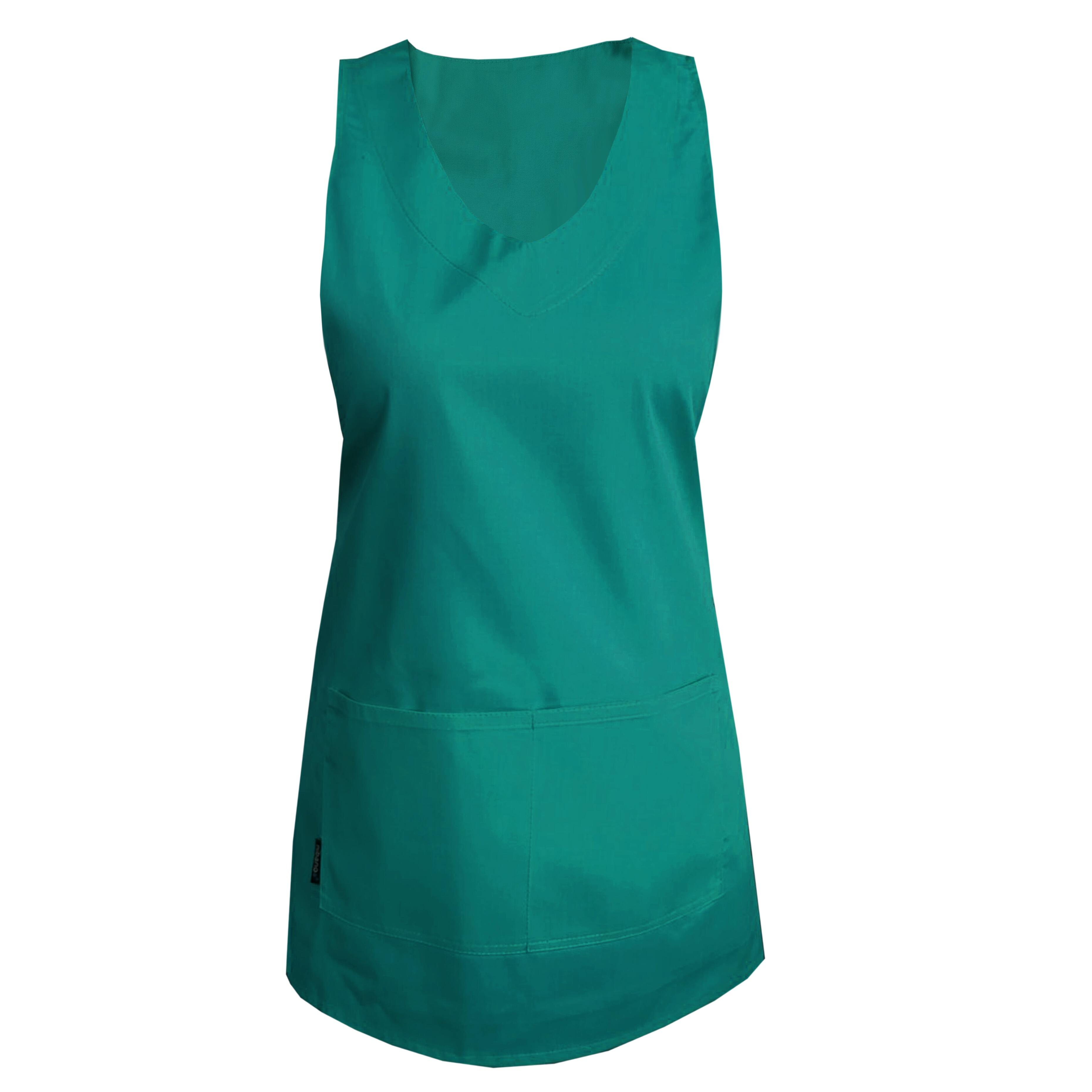 Waterproof wrap around apron for beauty salon Teal