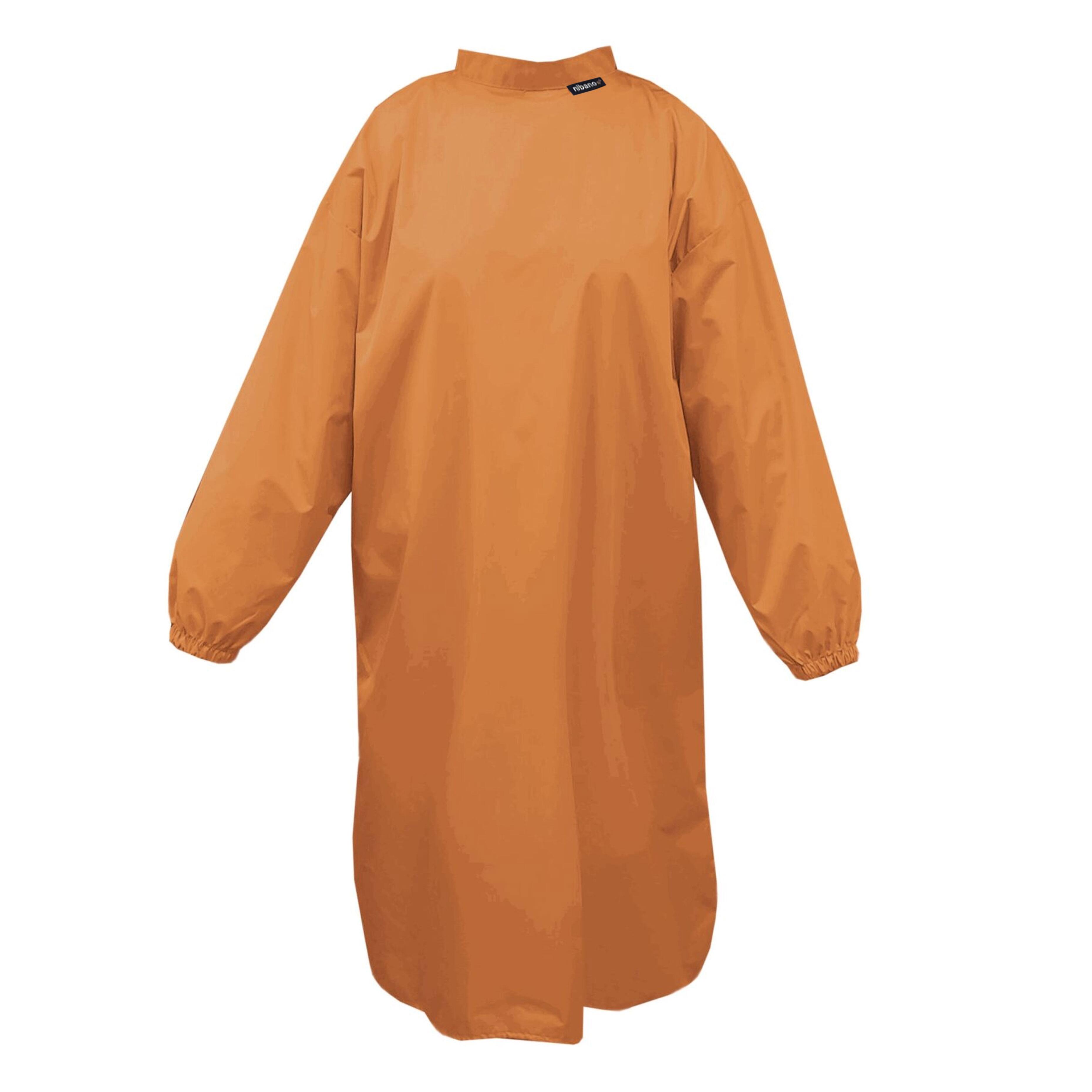 Personalised Hair Salon Gown With Sleeves Ginger Biscuit