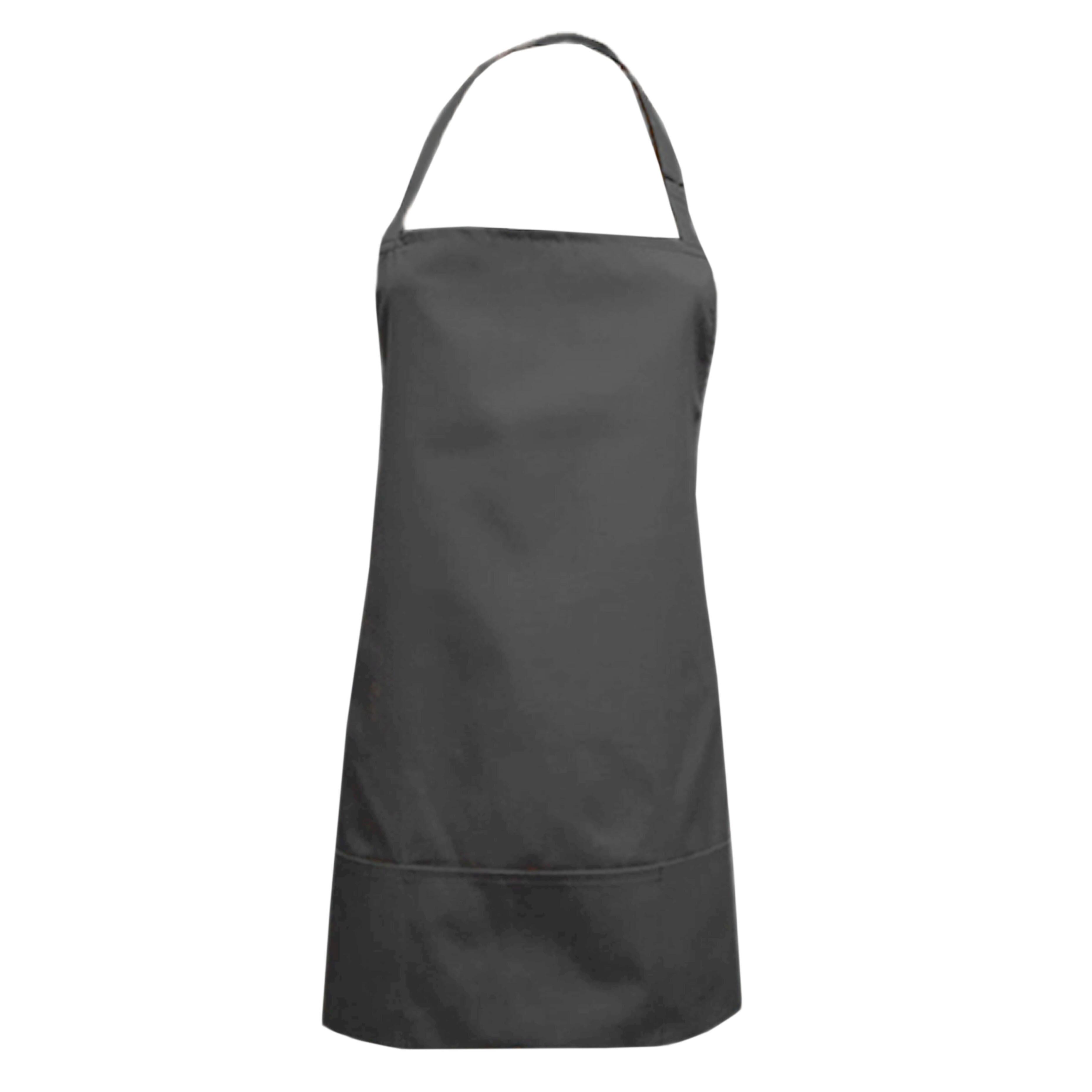 Short waterproof hairdressing apron Dark Grey