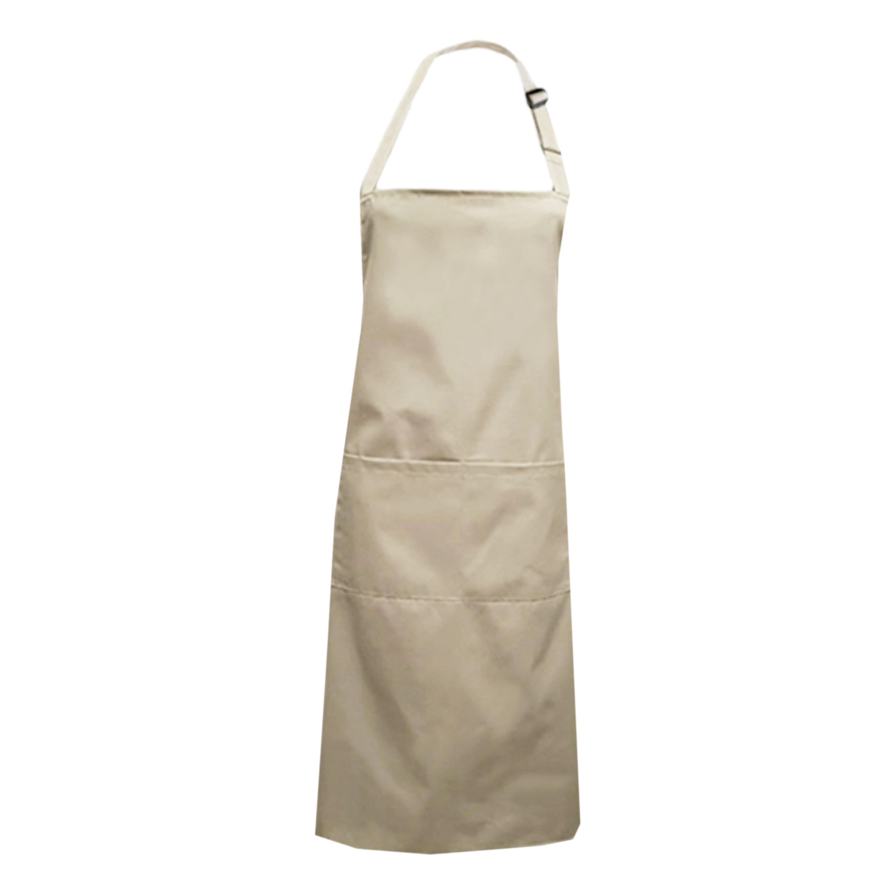 Custom Plus Size Apron Pockets Cream