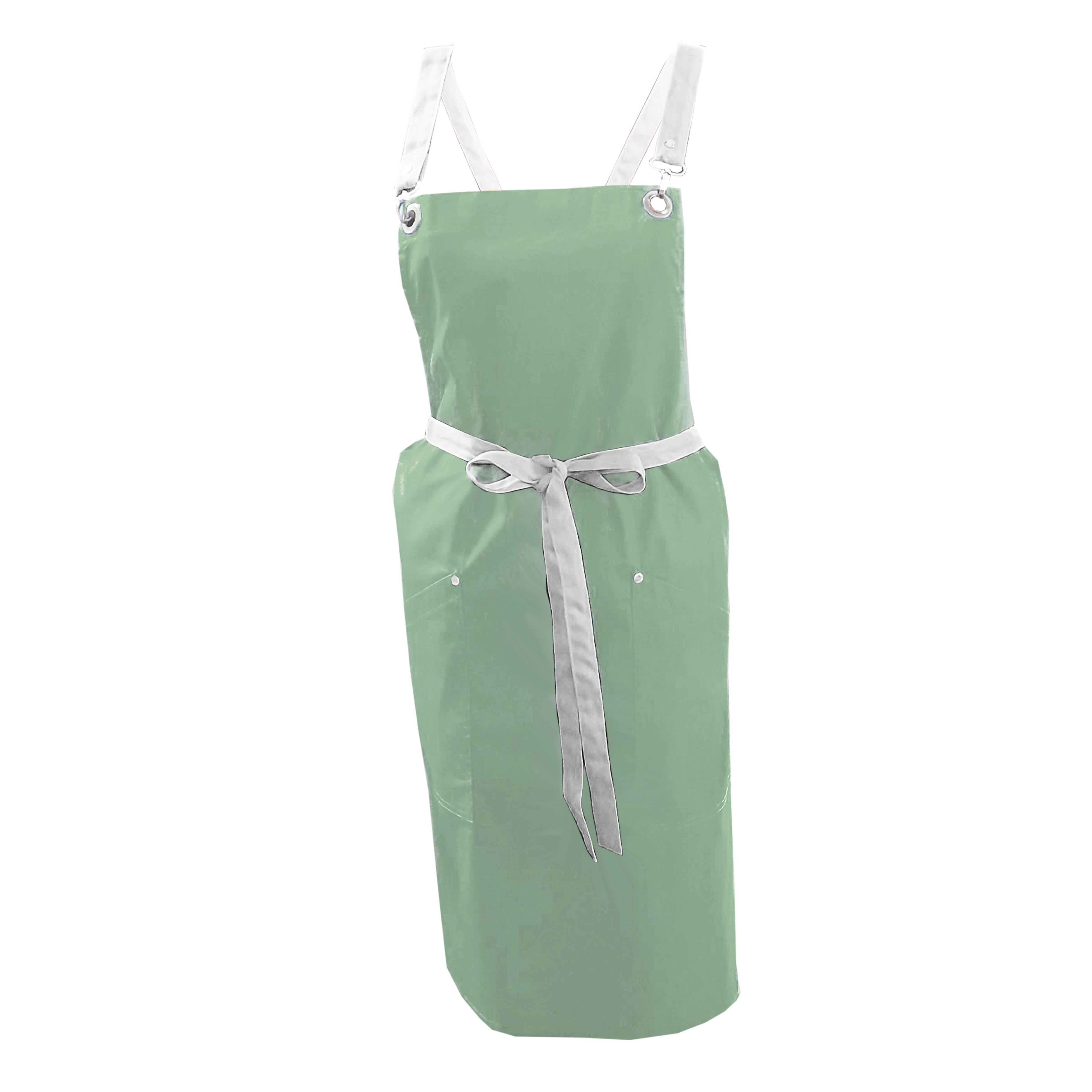 Ladies Apron with Crossover Ties Pistachio