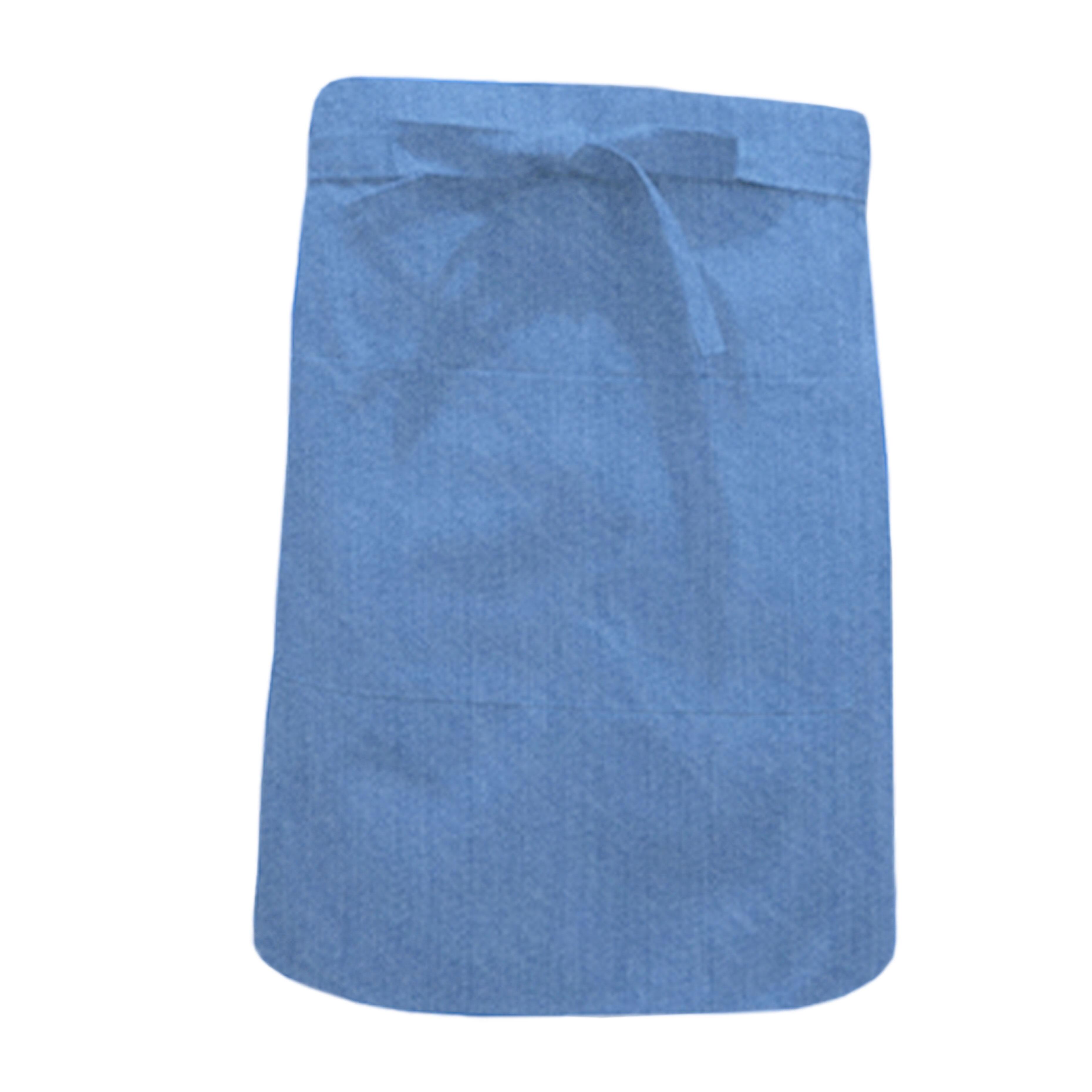 Nibano Mid lenght Waist Apron with Pockets Denim Blue