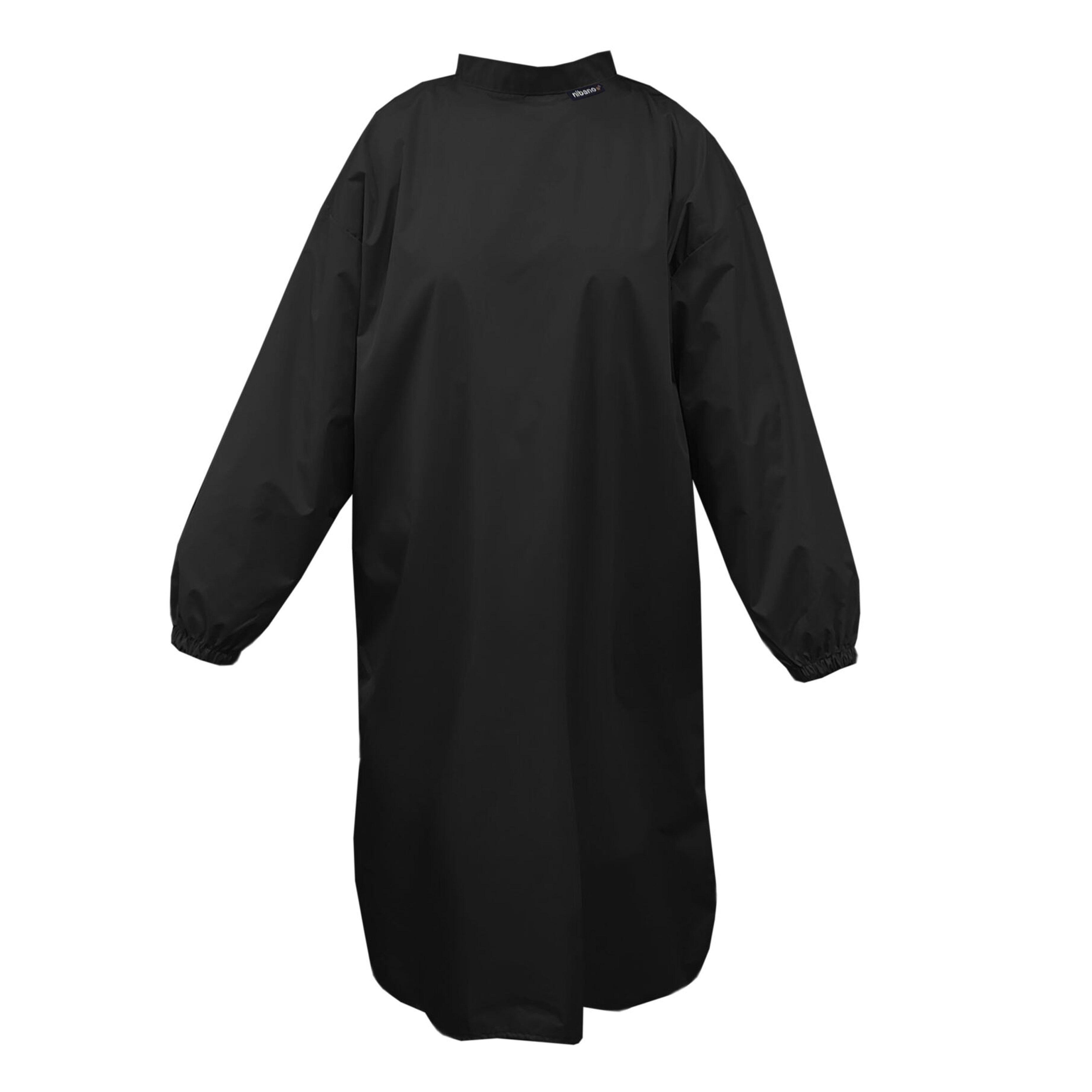 Nibano Hairdressing gown with sleeves Black