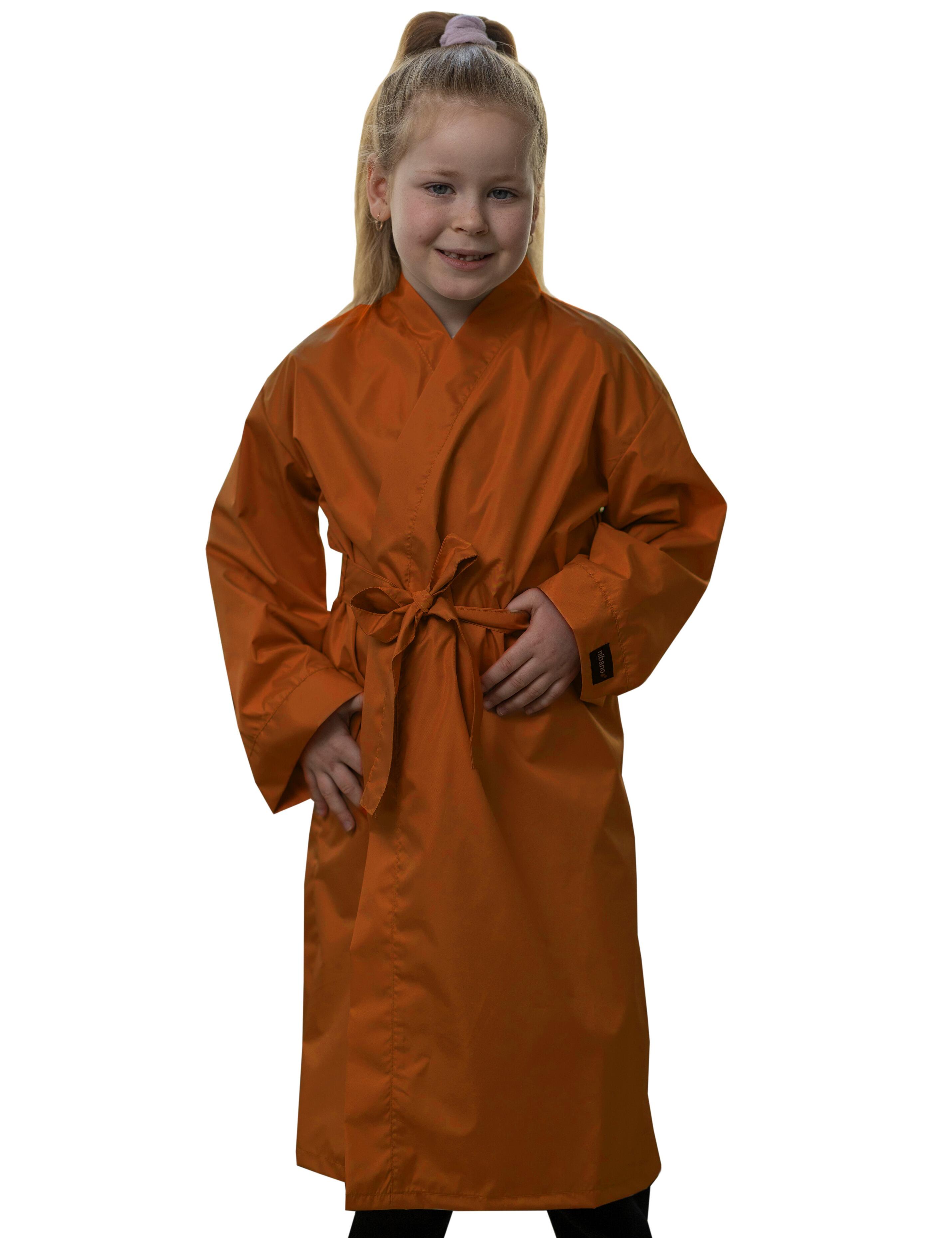 Custom Salon Kids Kimono Gown Ginger Biscuit