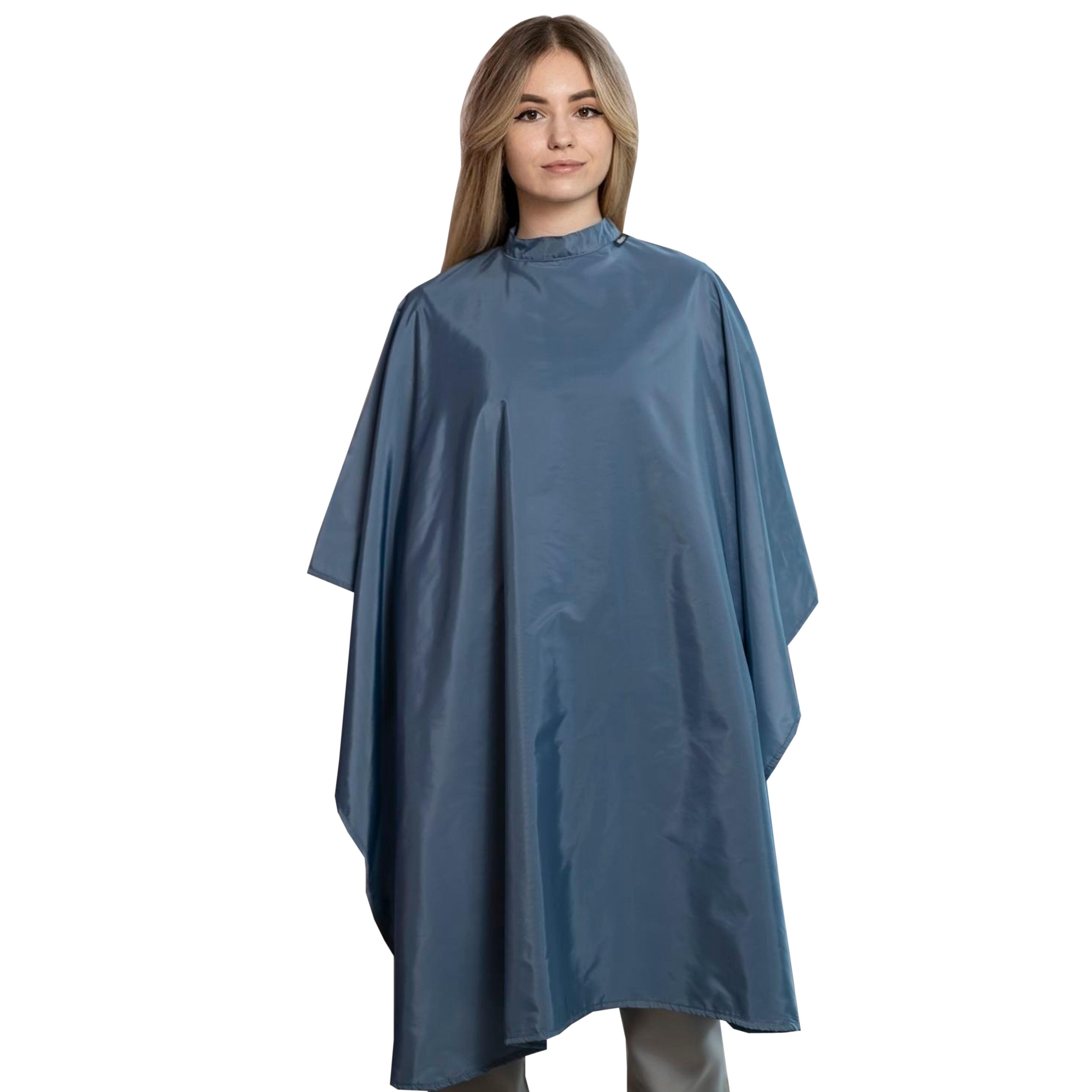 Hair salon cape steel blue