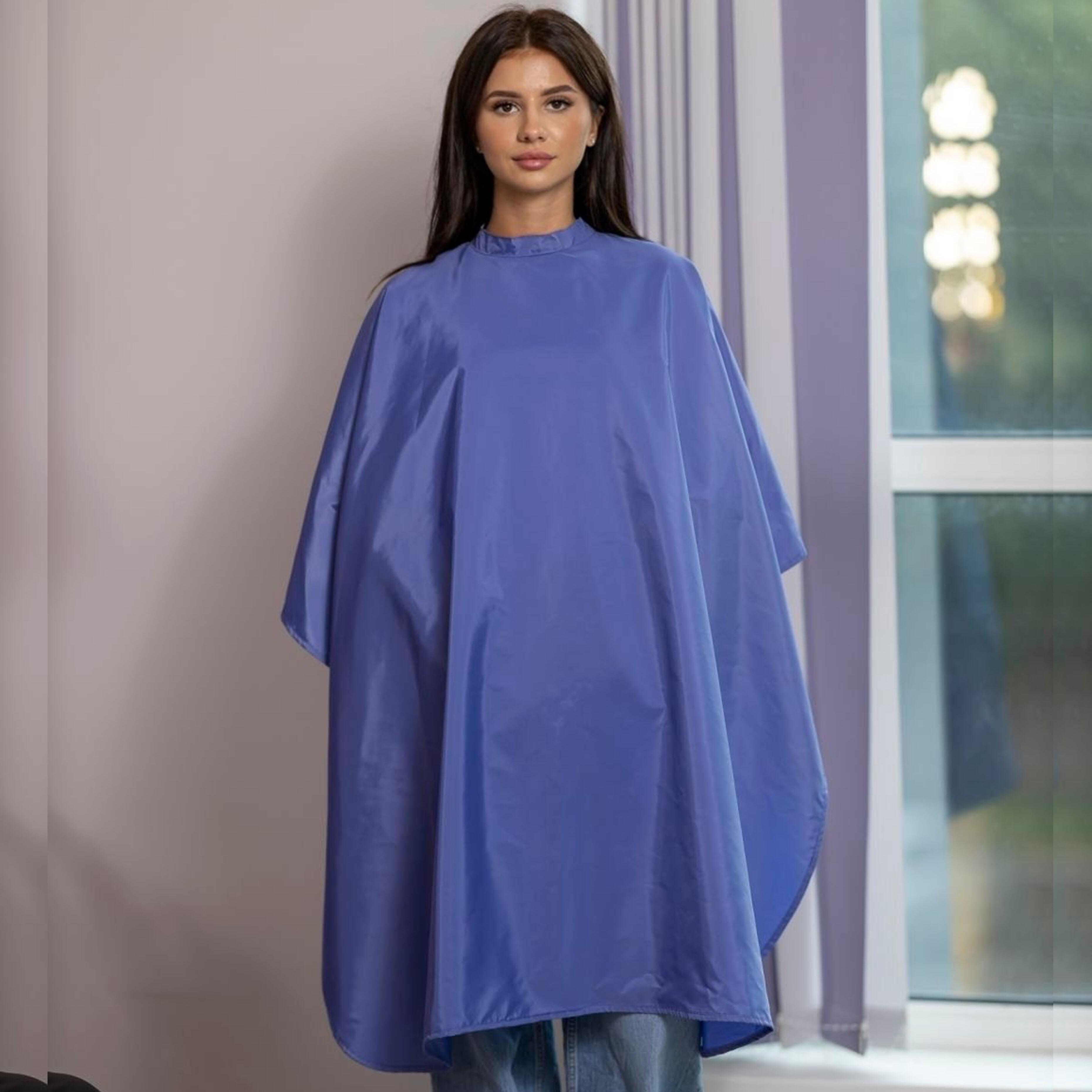Custom Hair salon cape denim blue
