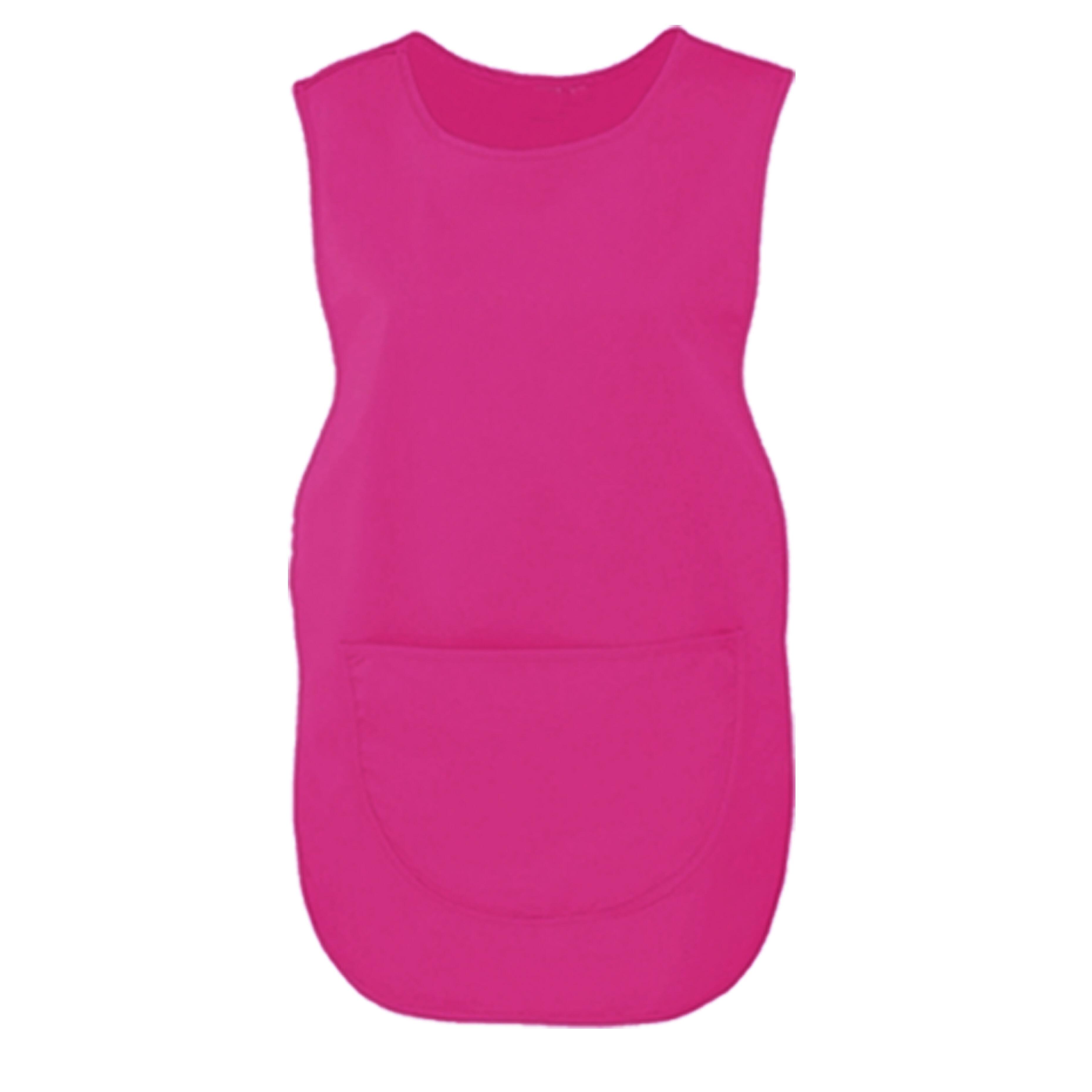 Tabard for cleaning companies with Pocket Hot Pink