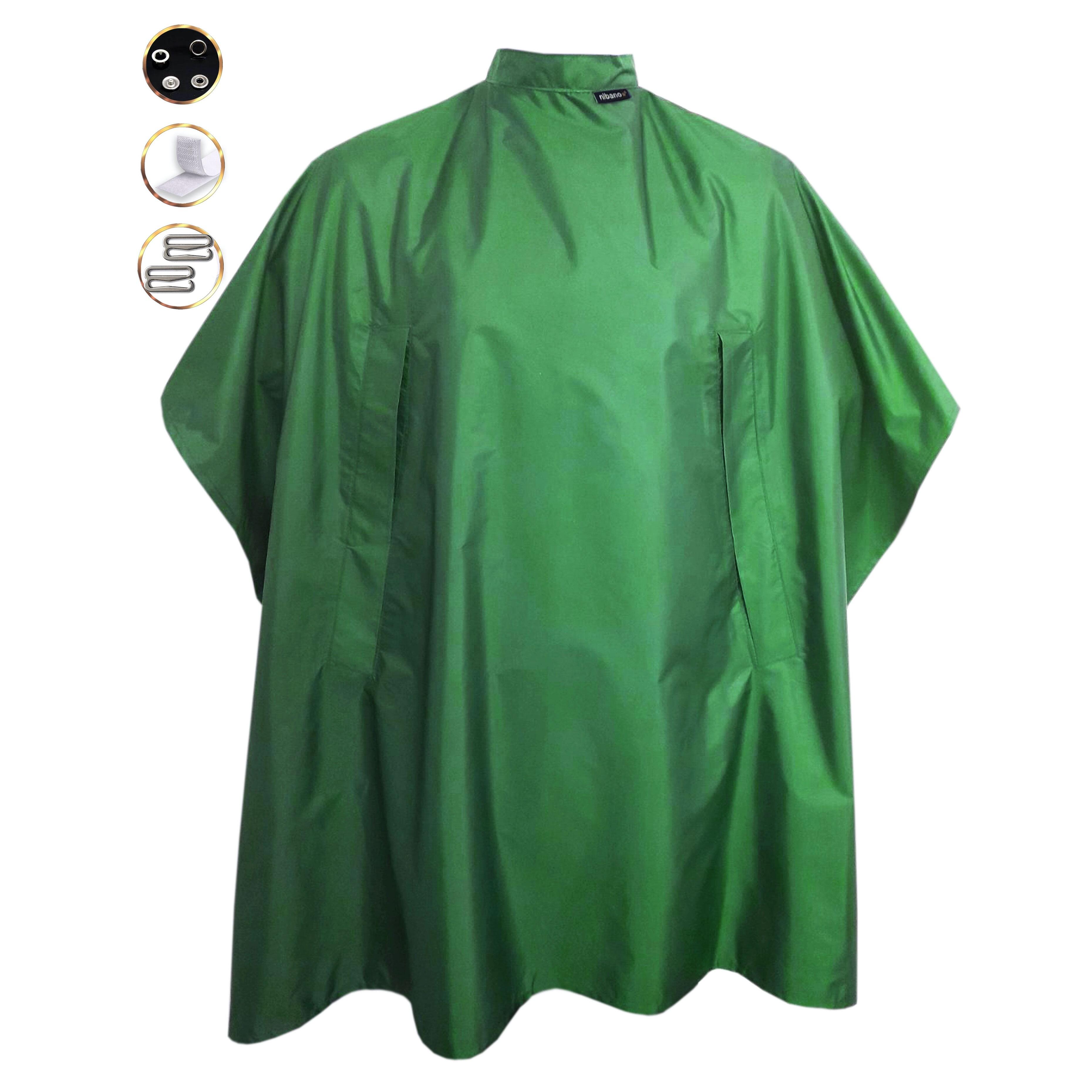 Nibano Hairdressing gown Kelly Green with hand slits
