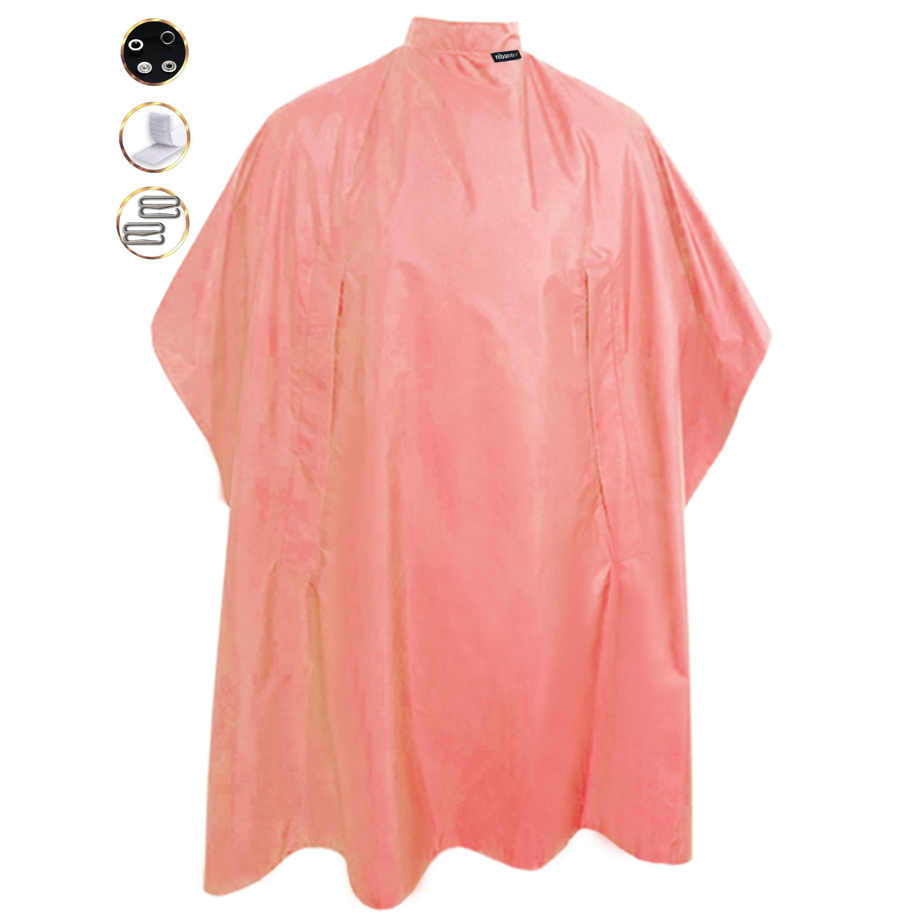 Nibano hairdressing gowns peach with hand slits