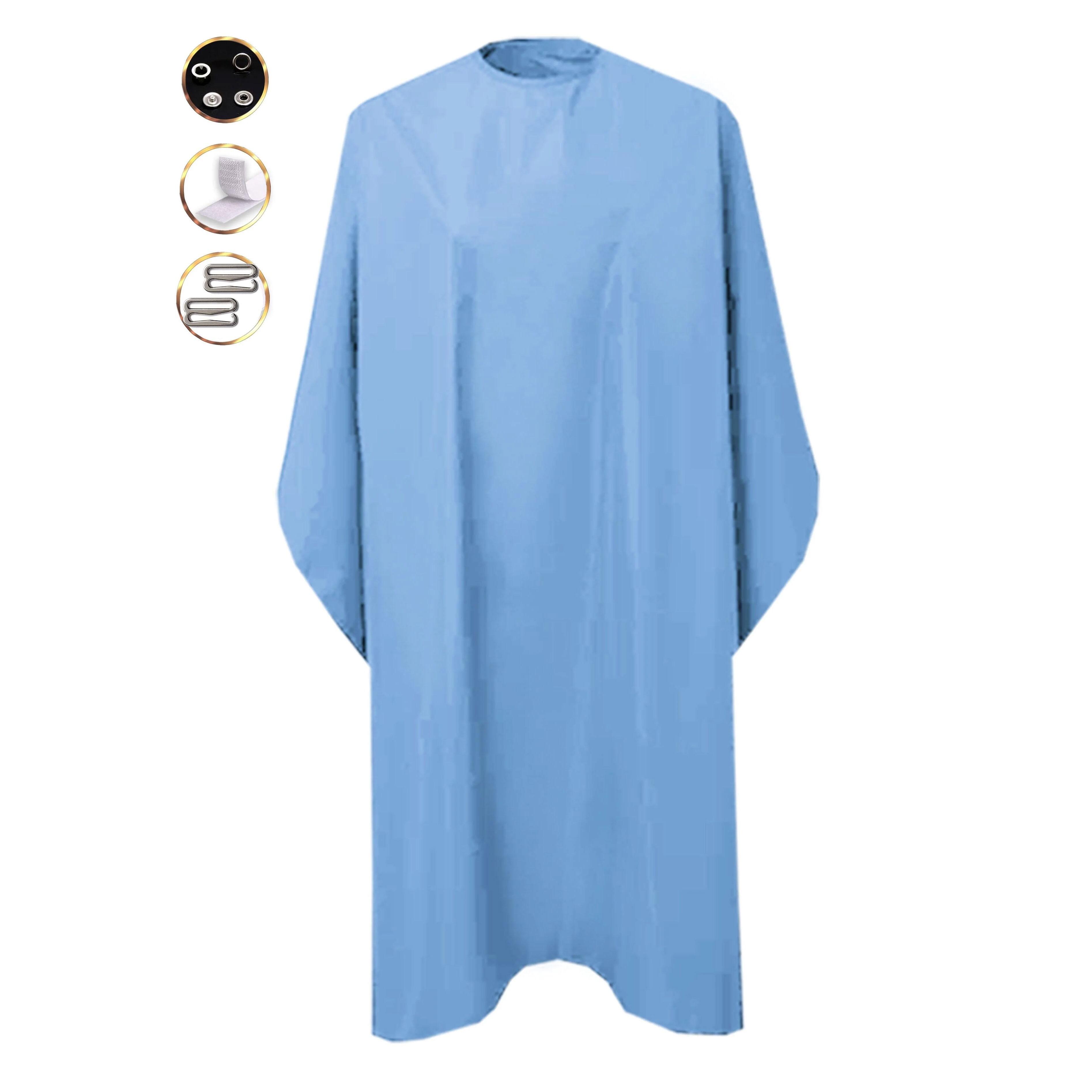 Hair Salon Cape with hand slits Light Blue