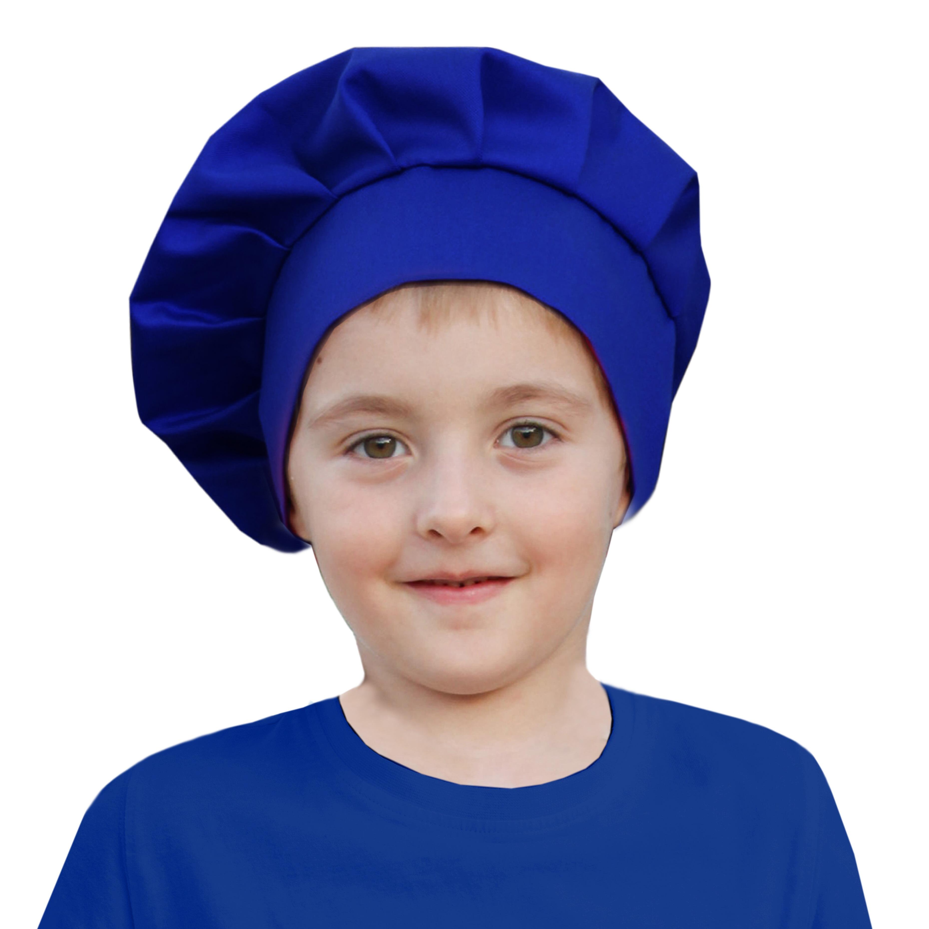 Custom Kids Chef Hat Royal Blue