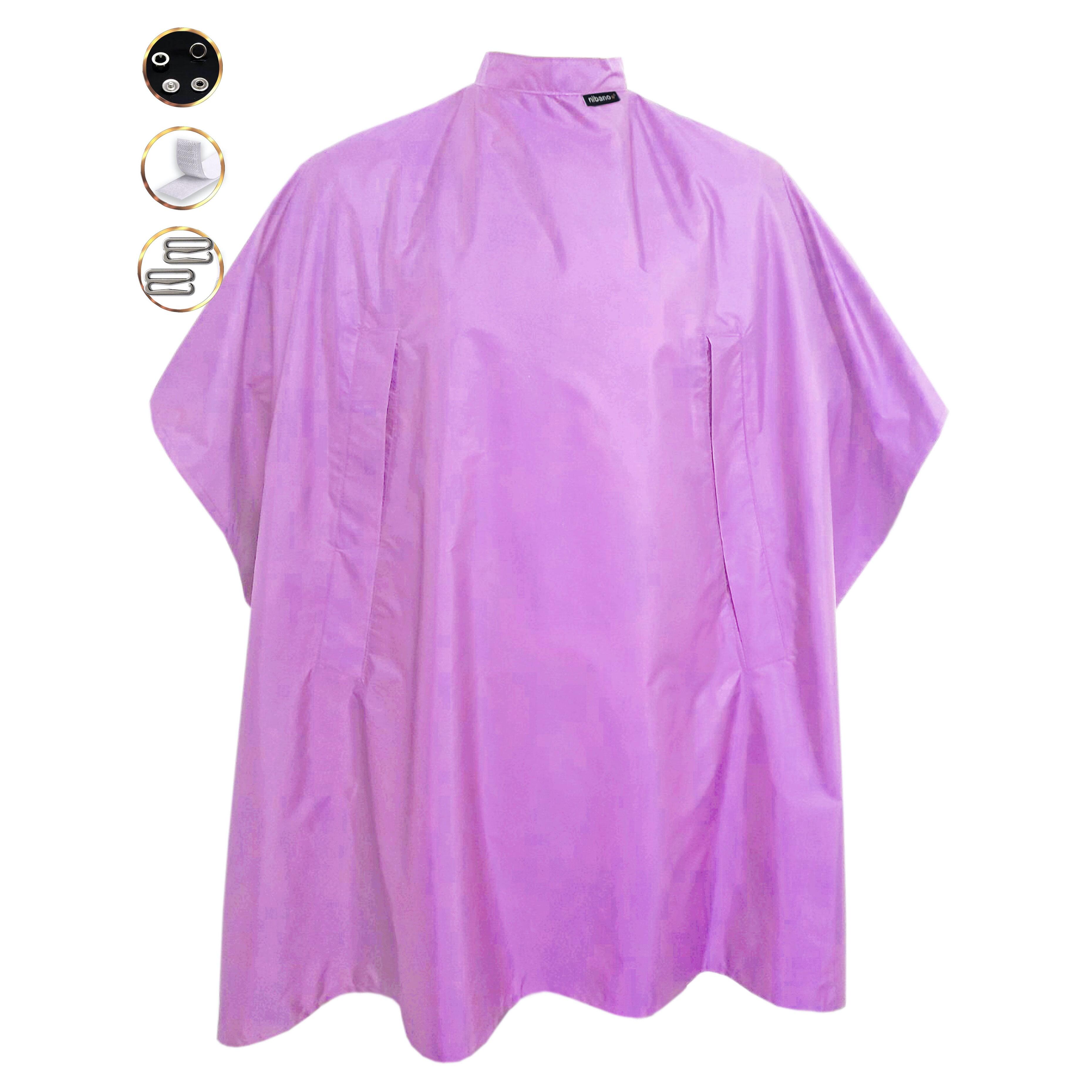 Nibano Hairdressing gown lilac with hand slits