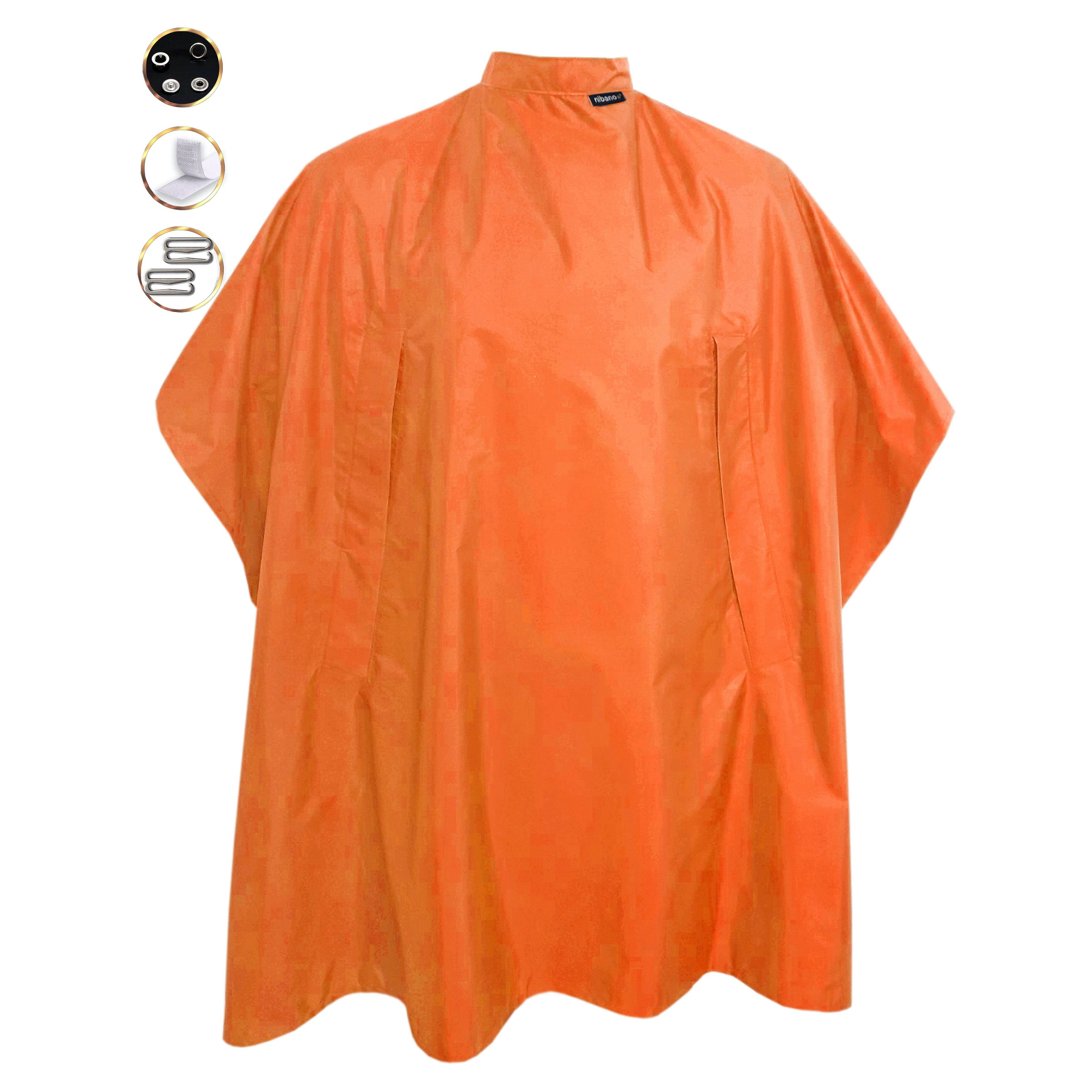 Nibano Hairdressing gown orange with hand slits