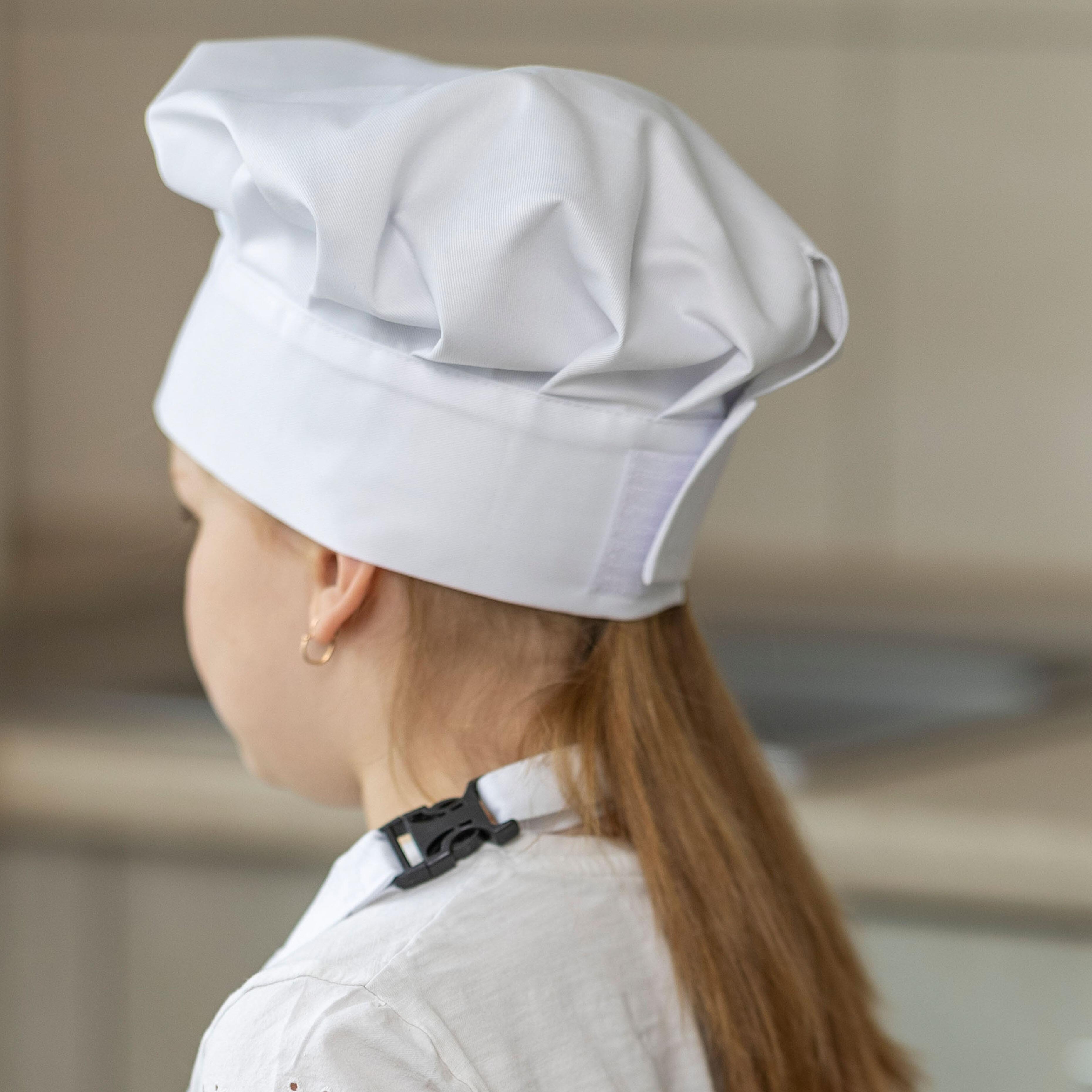 White Kids Chef Hat with name