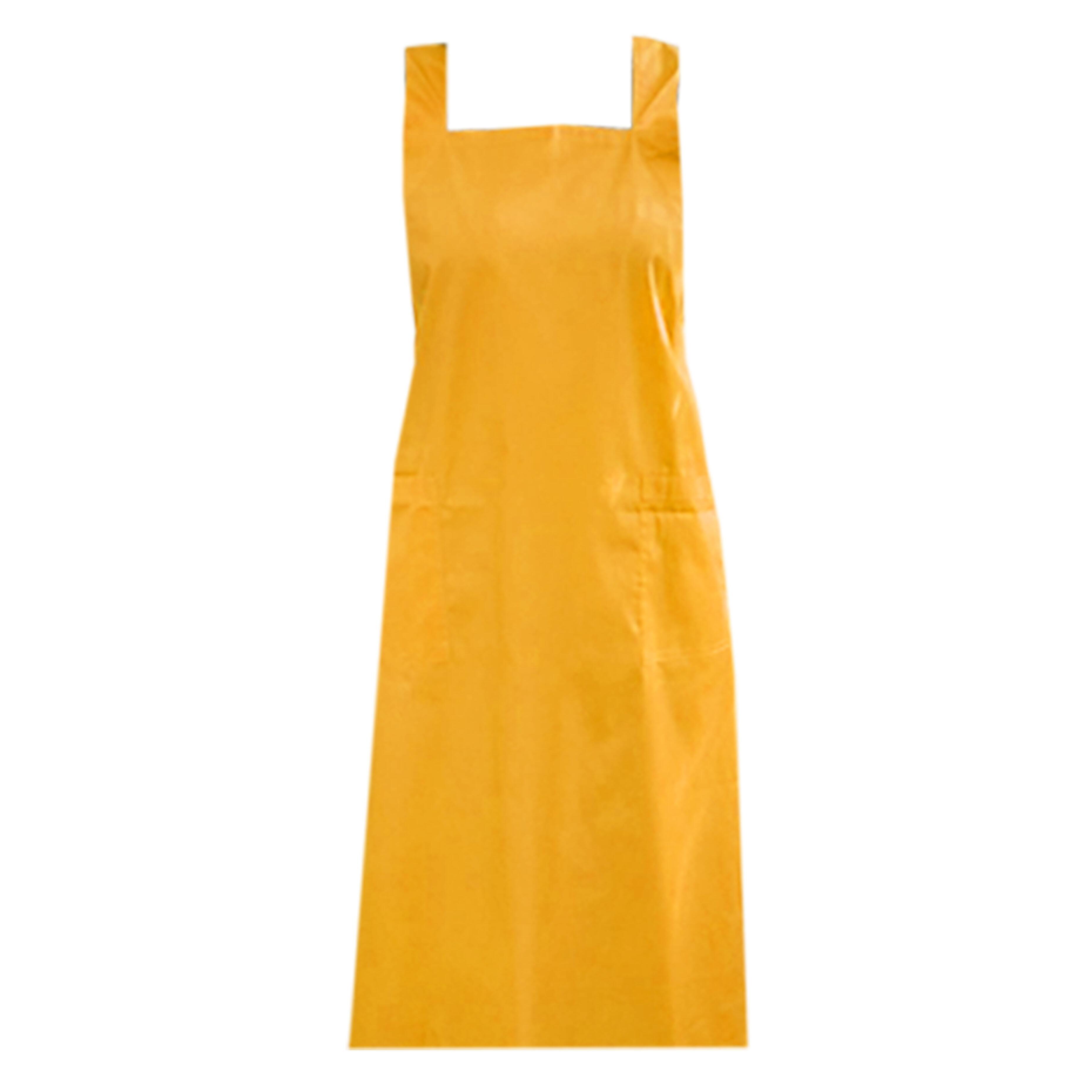 Personalised Cross Back Apron Yellow