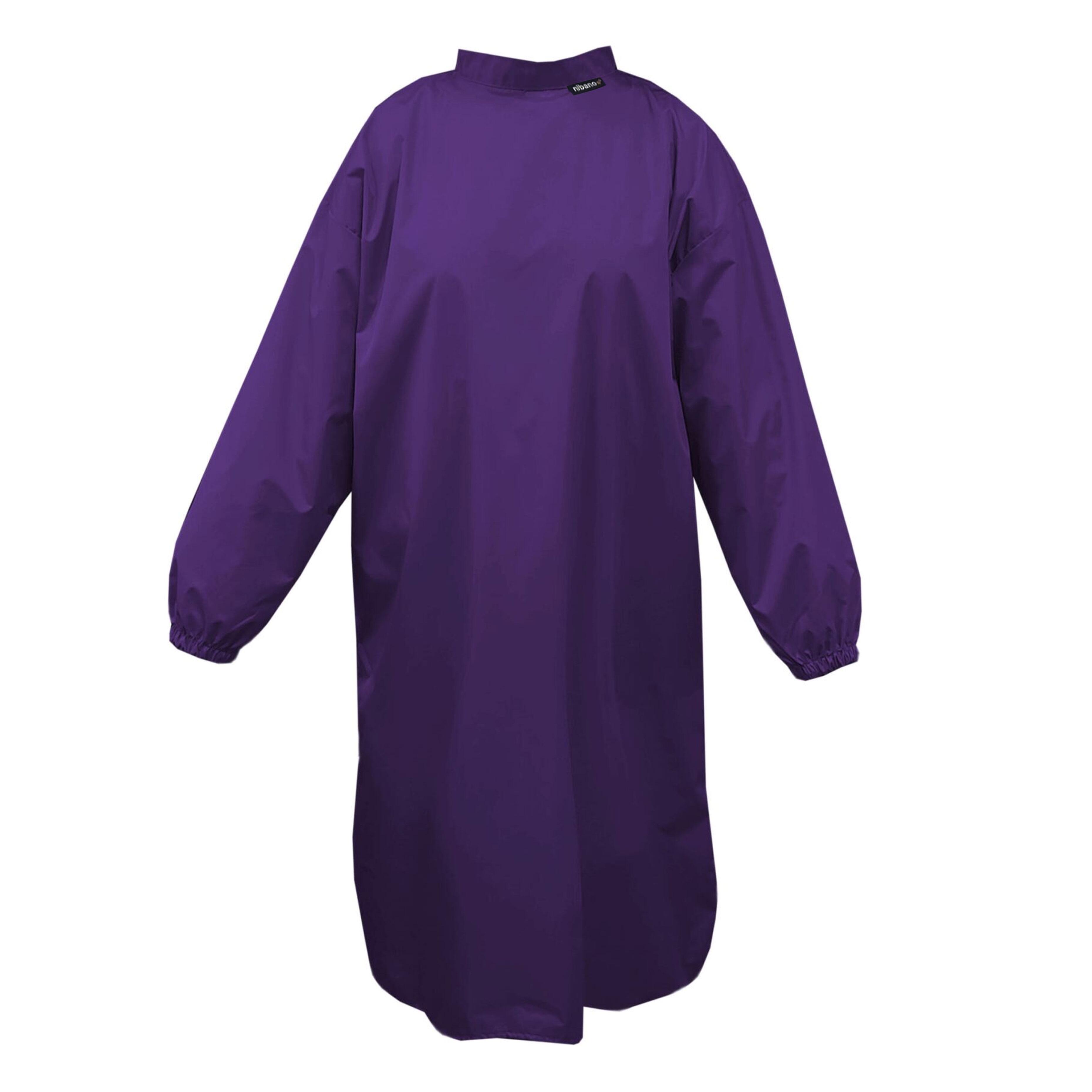 Nibano Hairdressing gown with sleeves Purple
