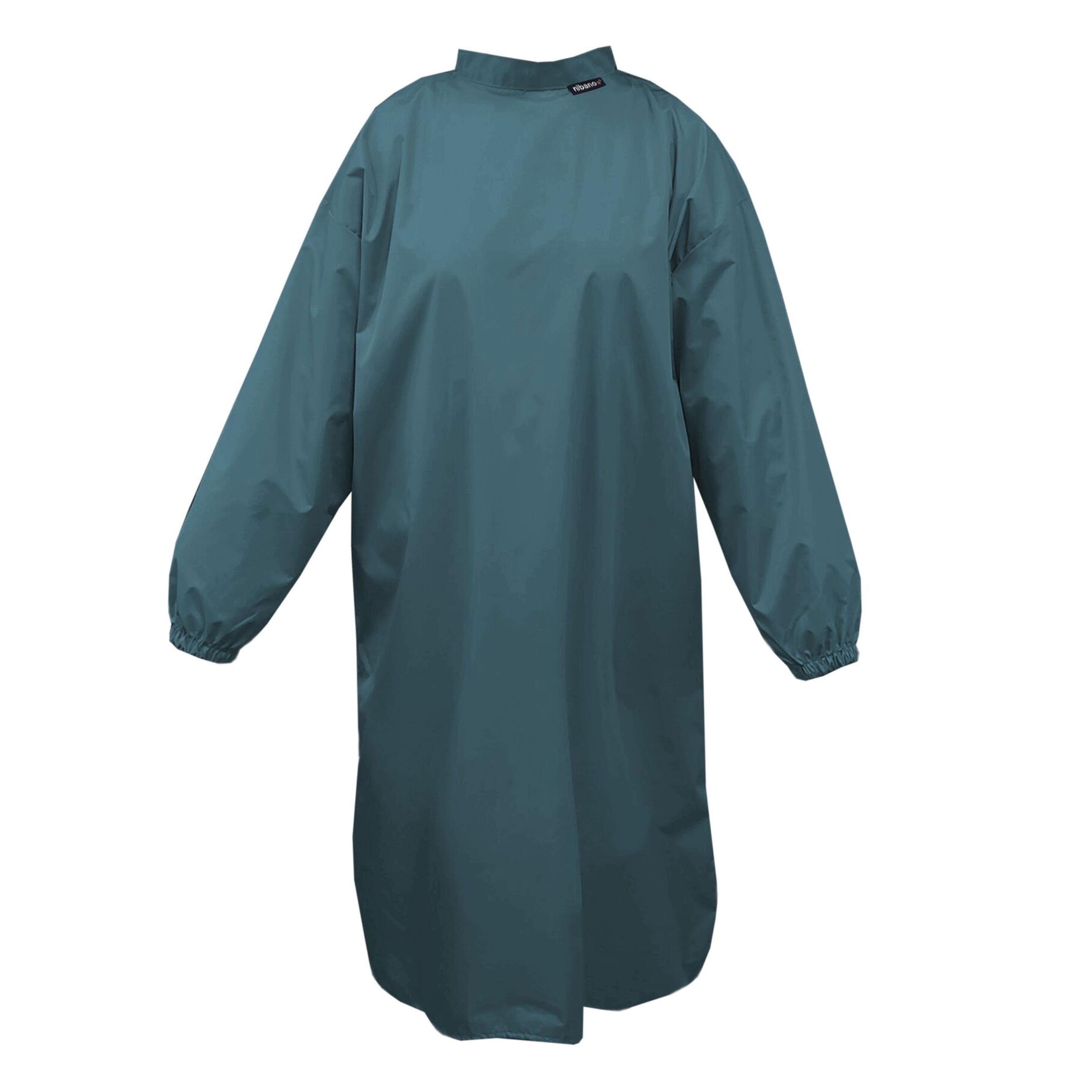 Nibano Hairdressing gown with sleeves Steel Blue
