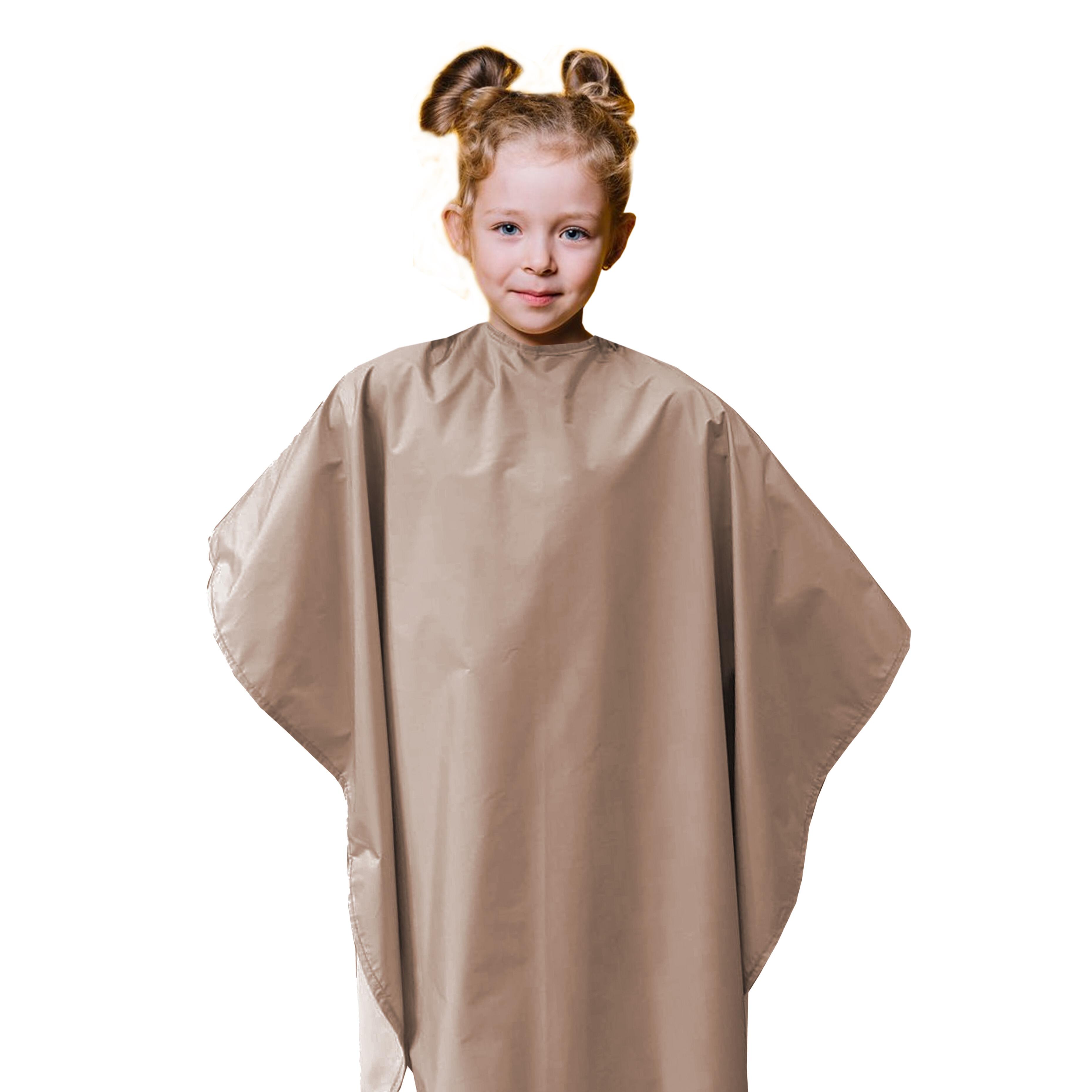 Personalised Kids Hairdressing gown Latte