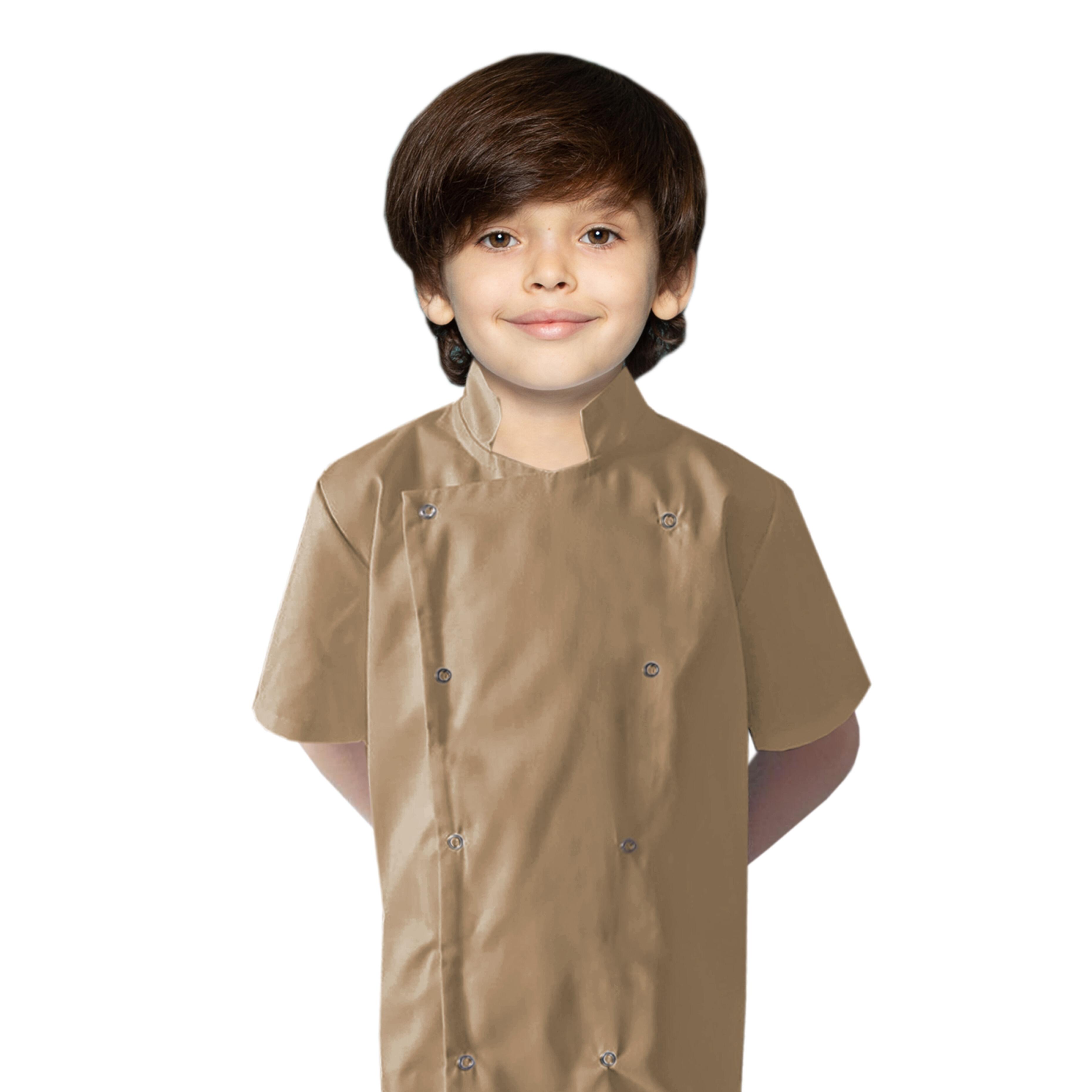Custom Kids Chef's Jacket Cappuccino