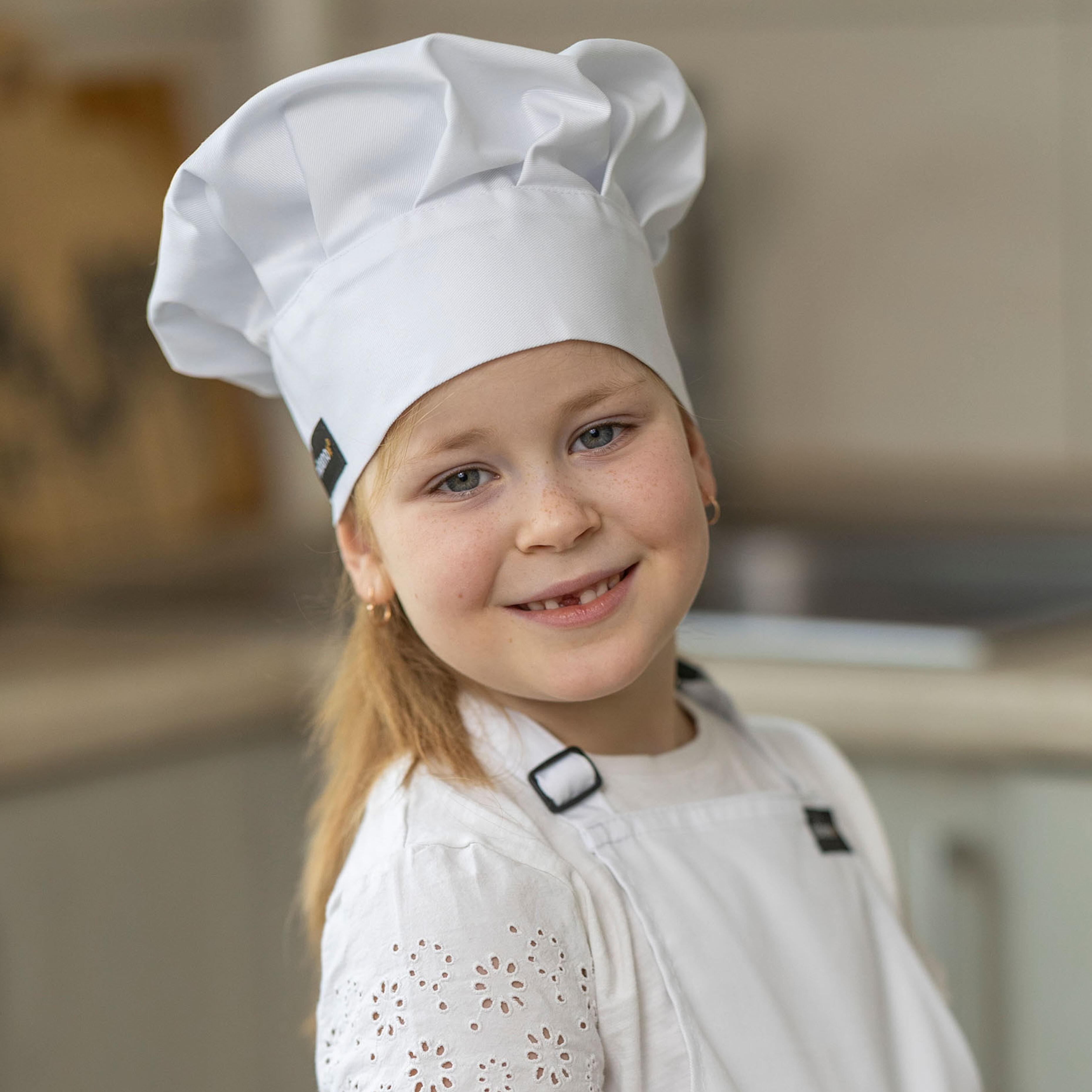 Personalised Kids Chef hat White