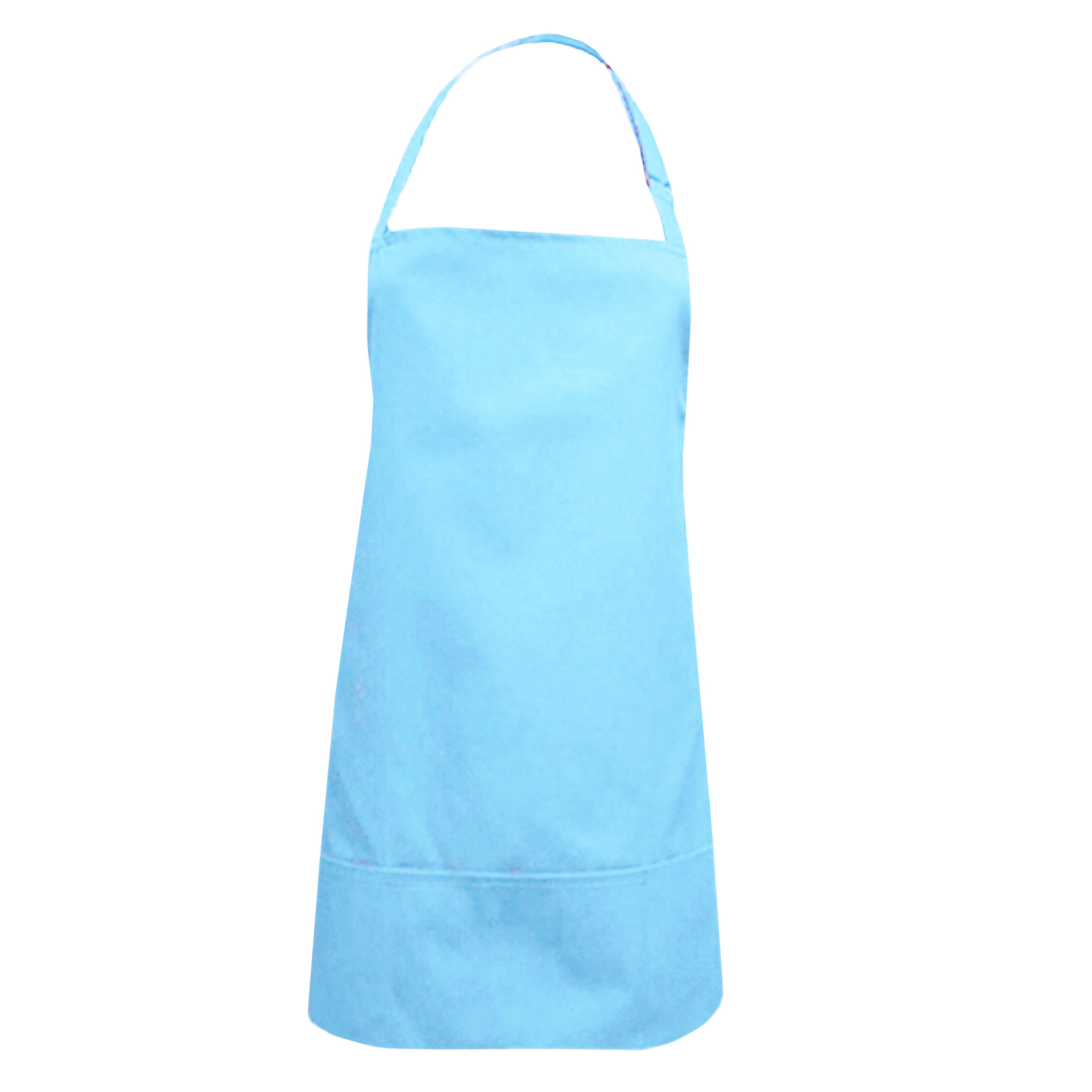 Nibano short waterproof grooming apron Aqua Blue
