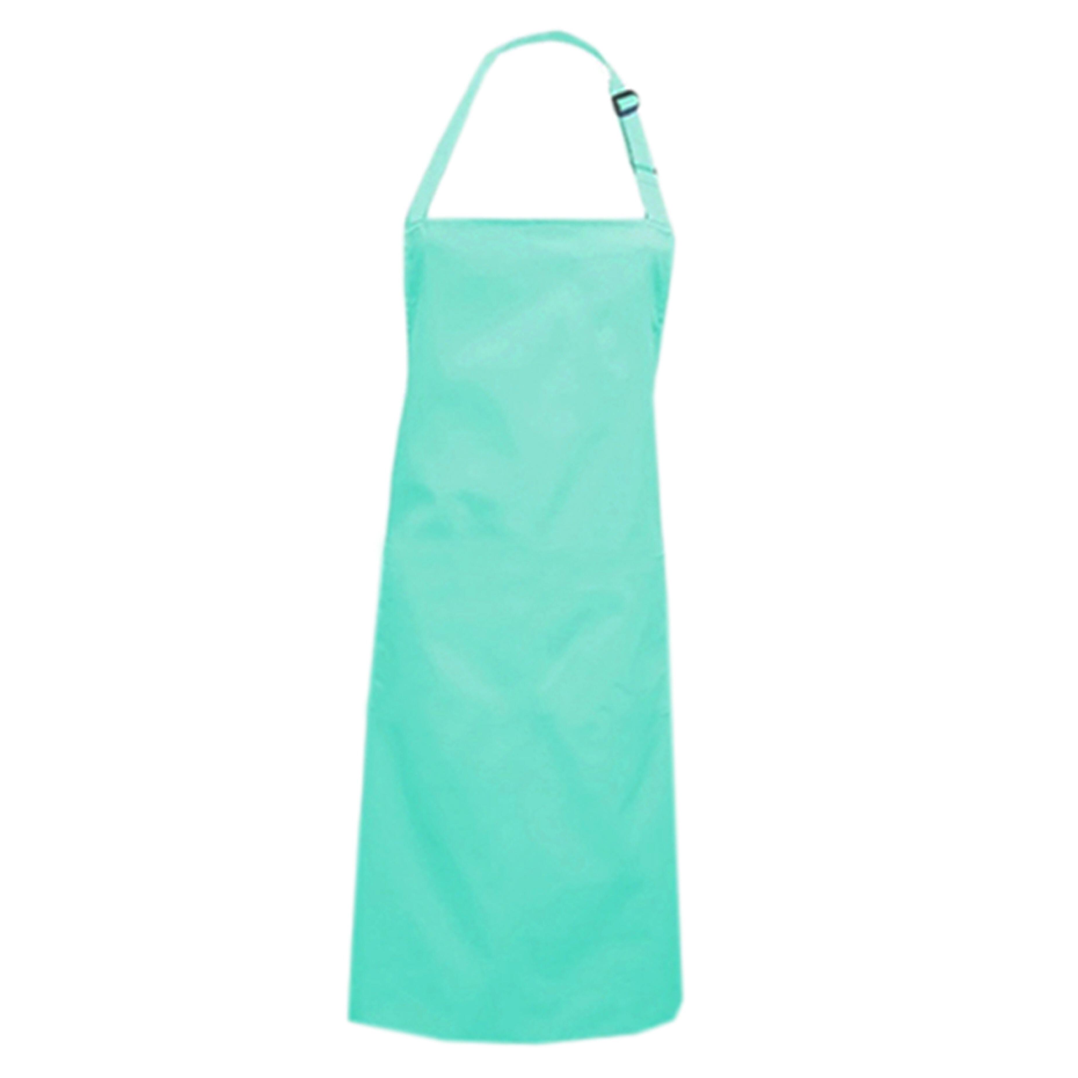 Bib Apron Without Pockets Mint with logo