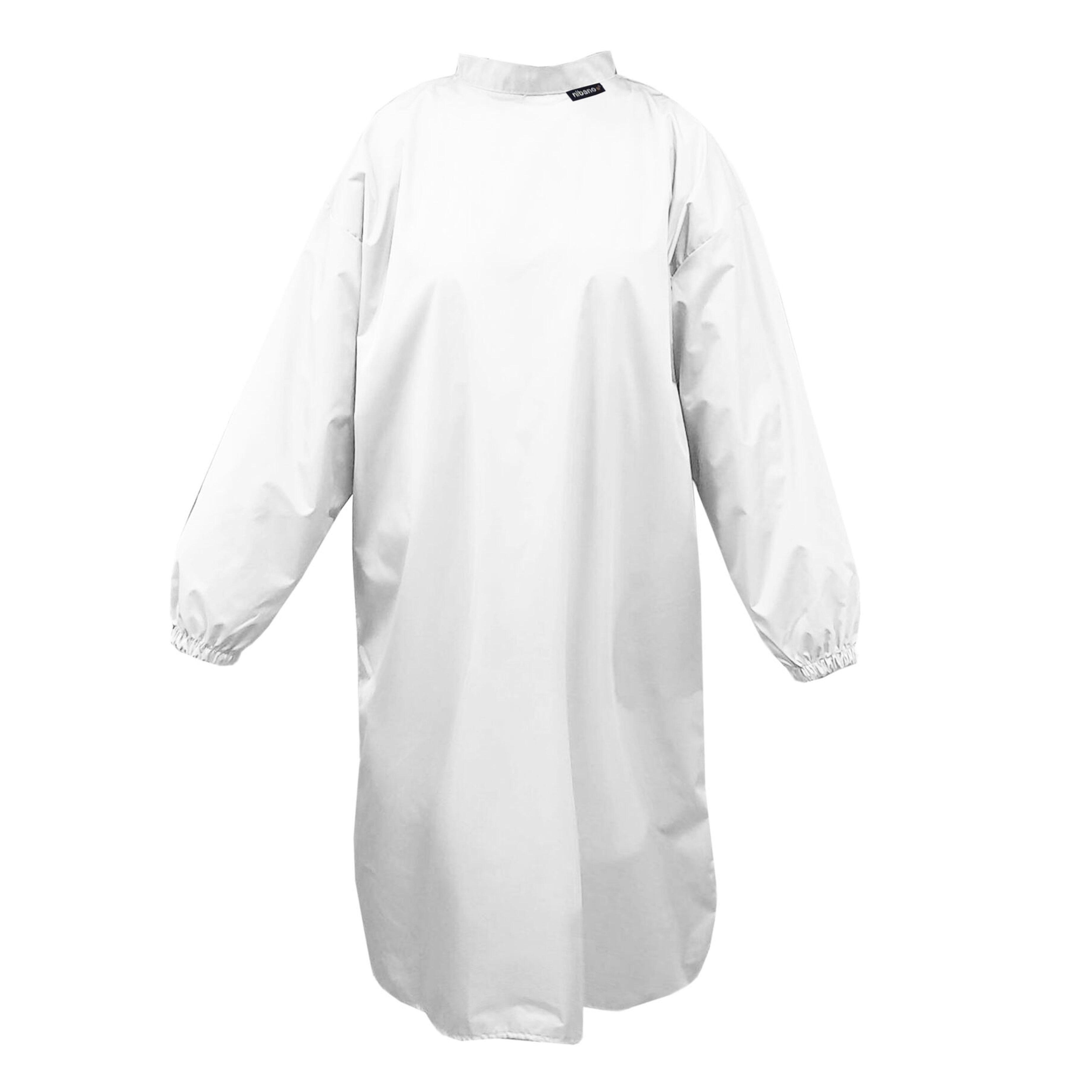 Nibano Hairdressing gown with sleeves White