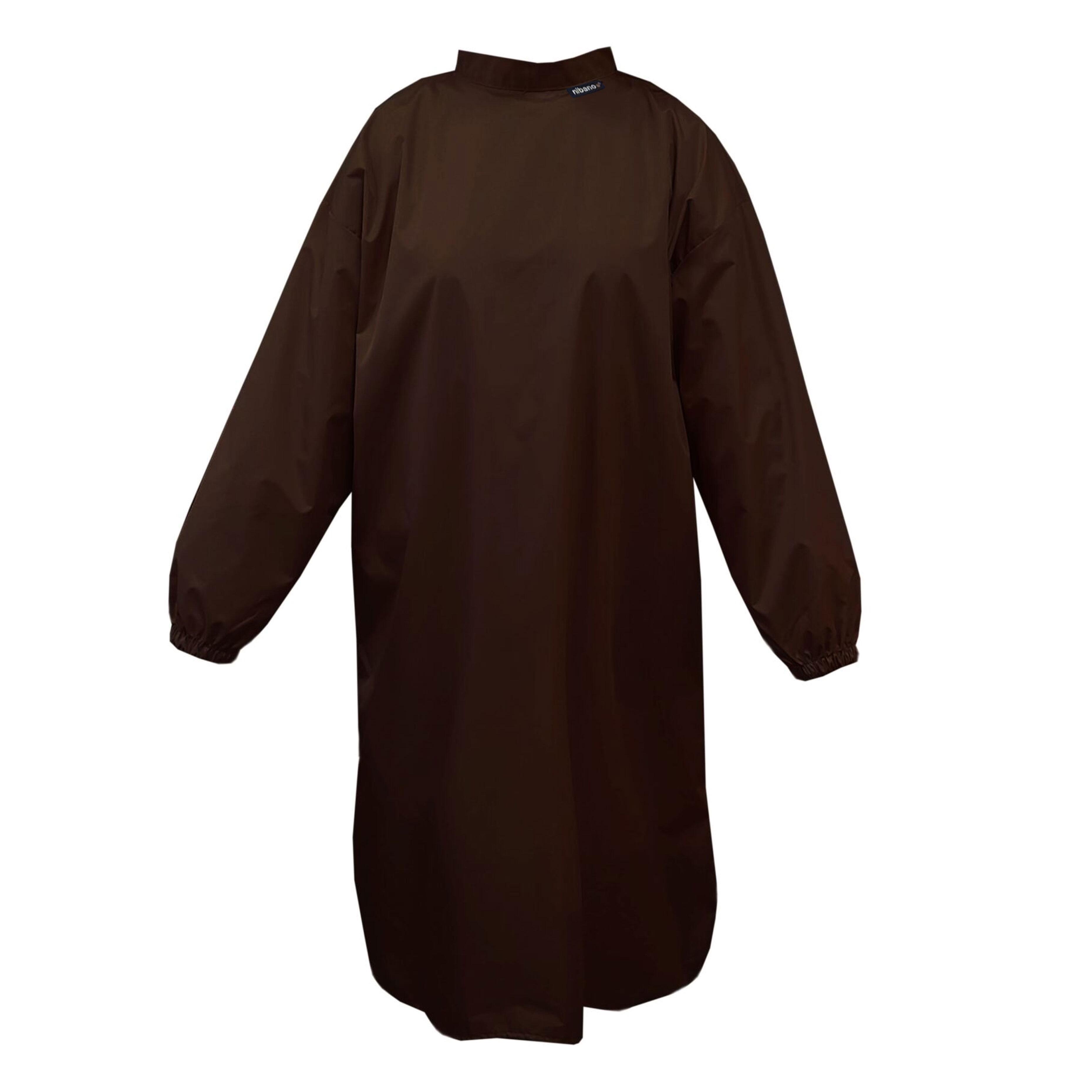 Nibano Hairdressing gown with sleeves Chocolate