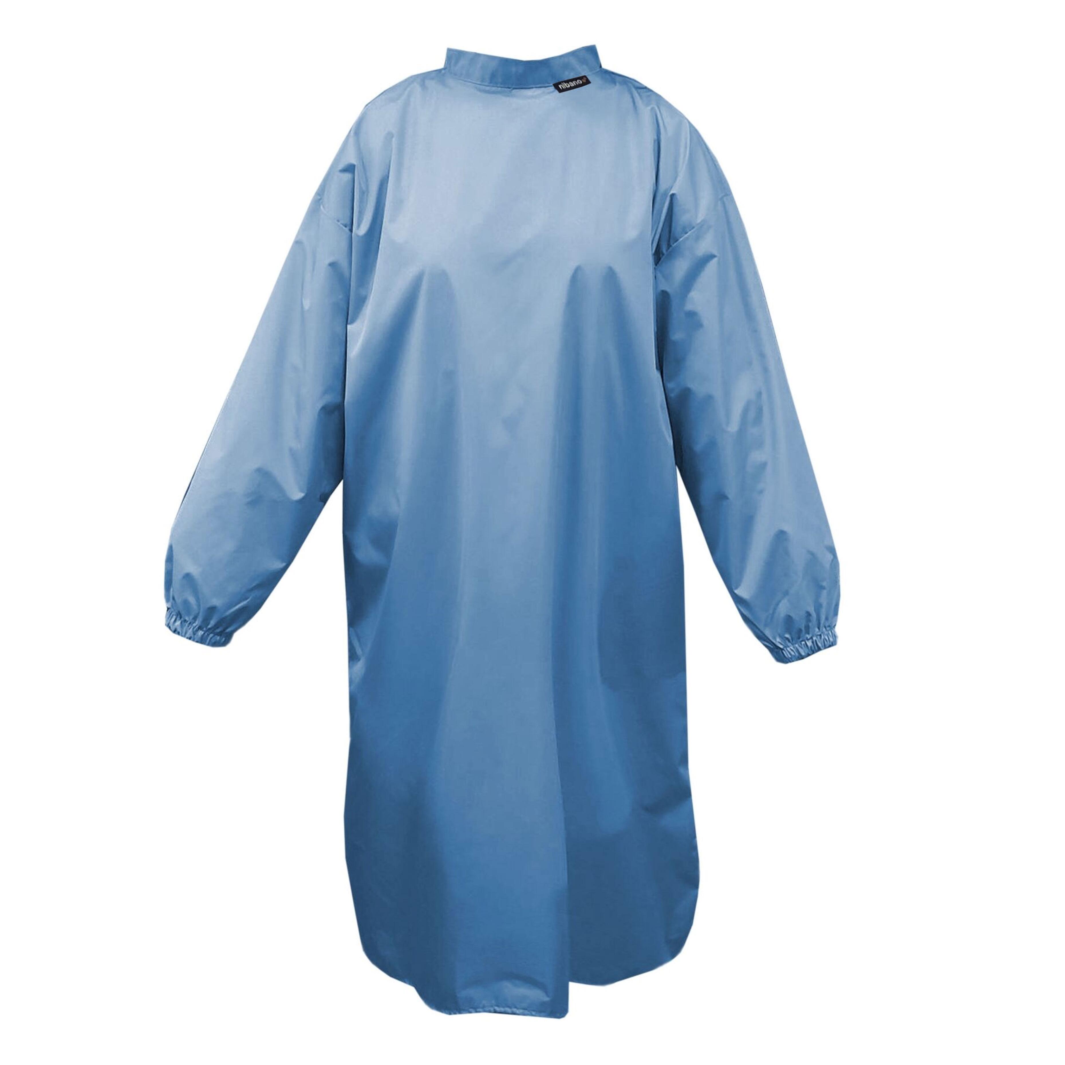 Nibano Hairdressing gown with sleeves Light Blue