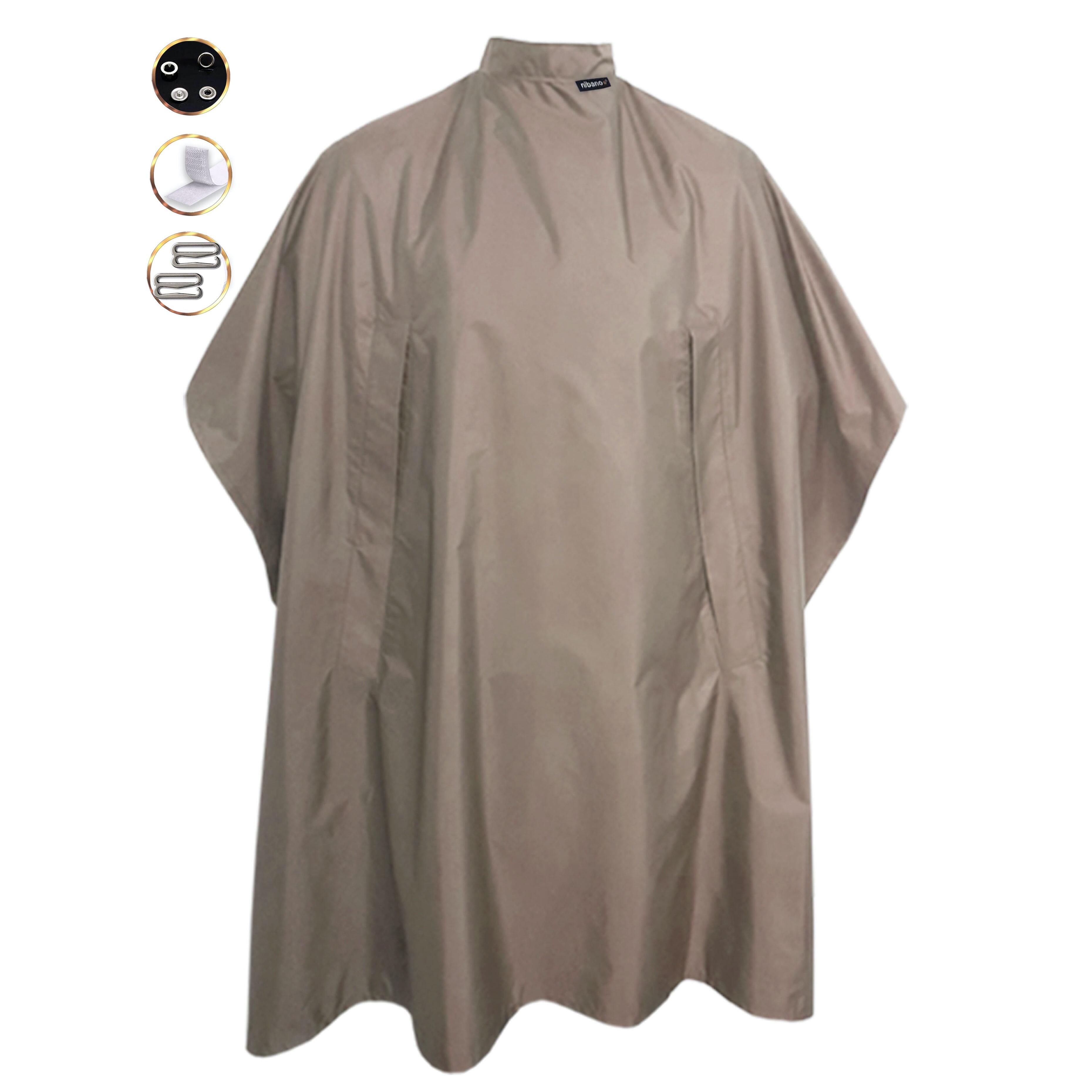 Nibano hairdressing gowns latte with hand slits