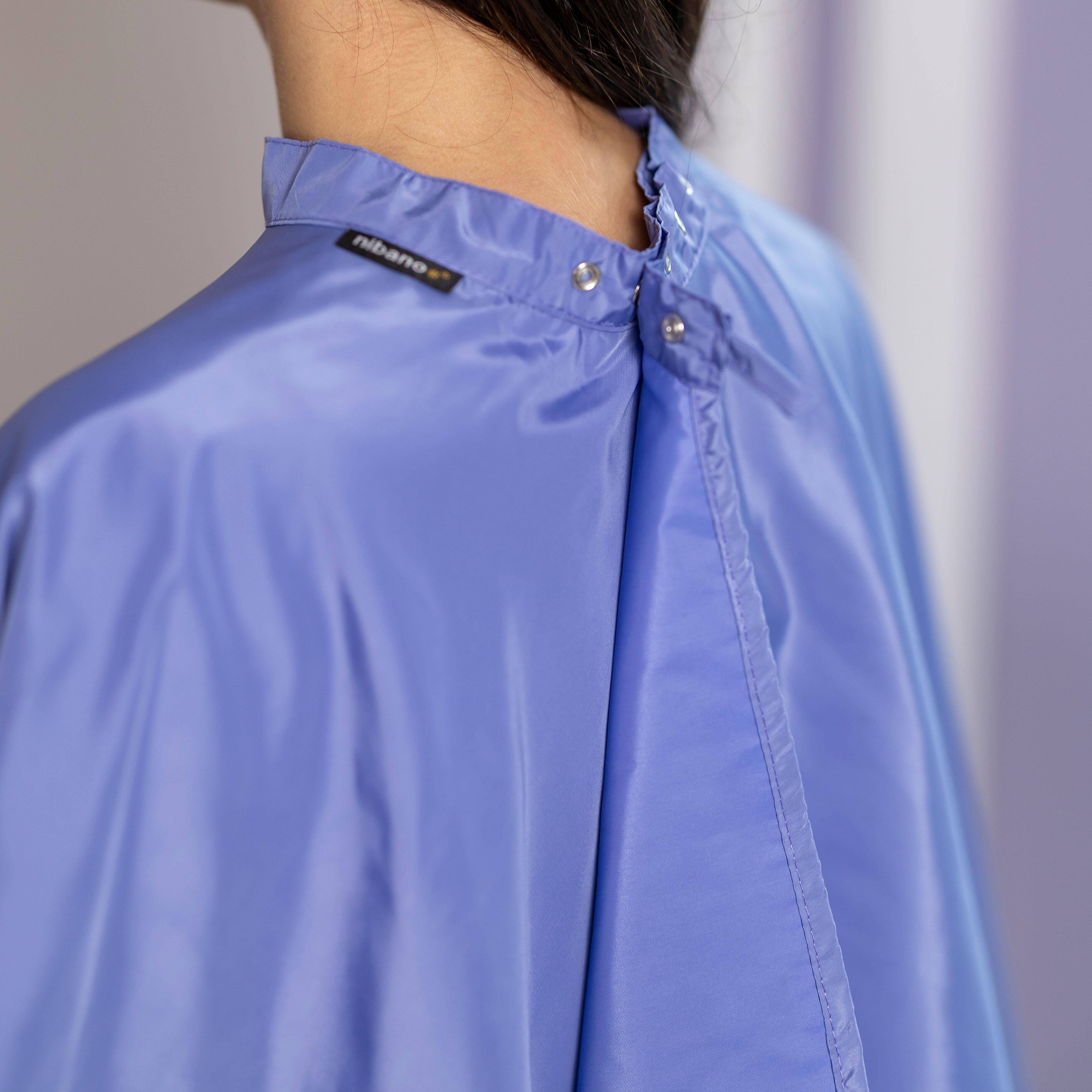 Persomalised Hairdressing gown denim blue