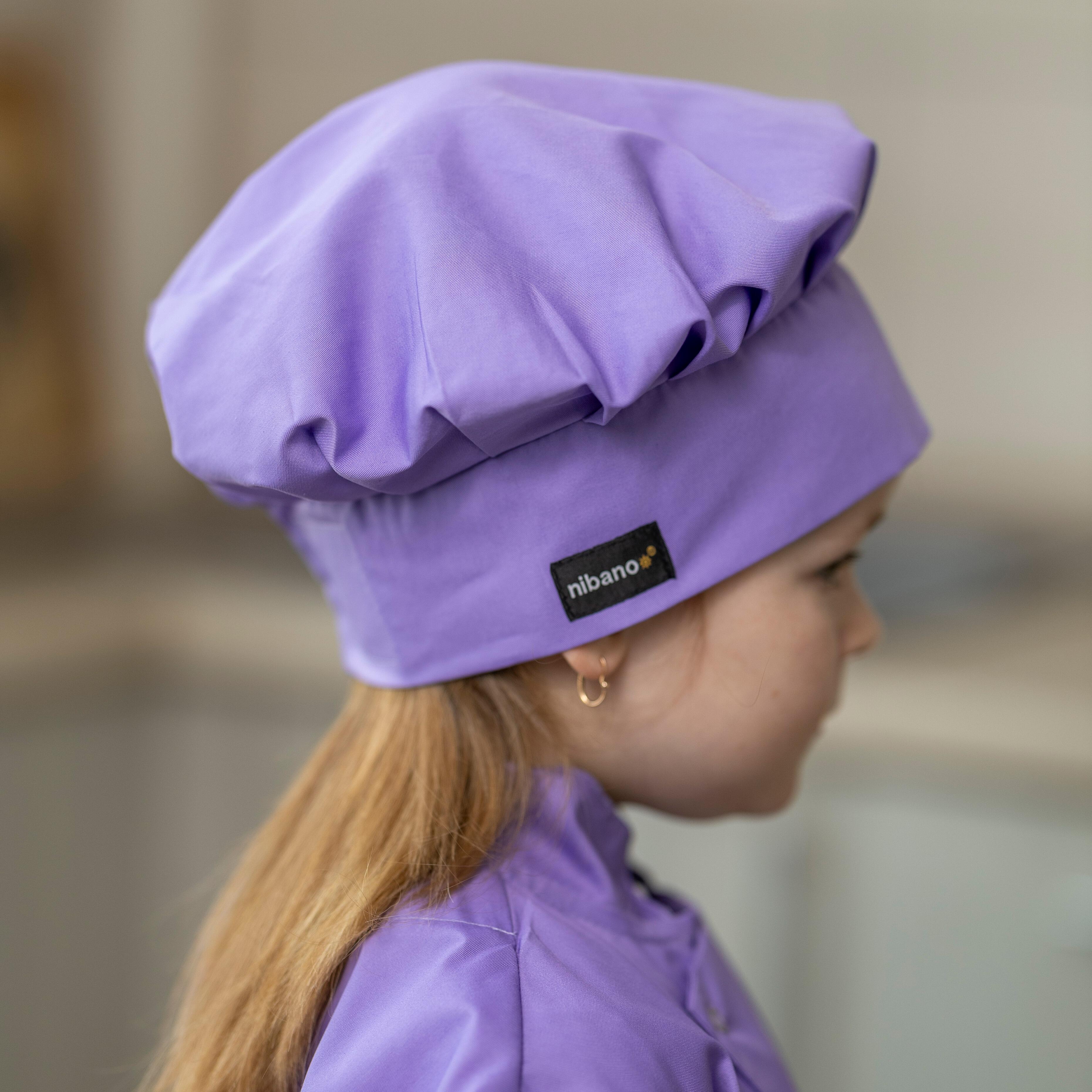 Lilac Kids Chef Hat with logo