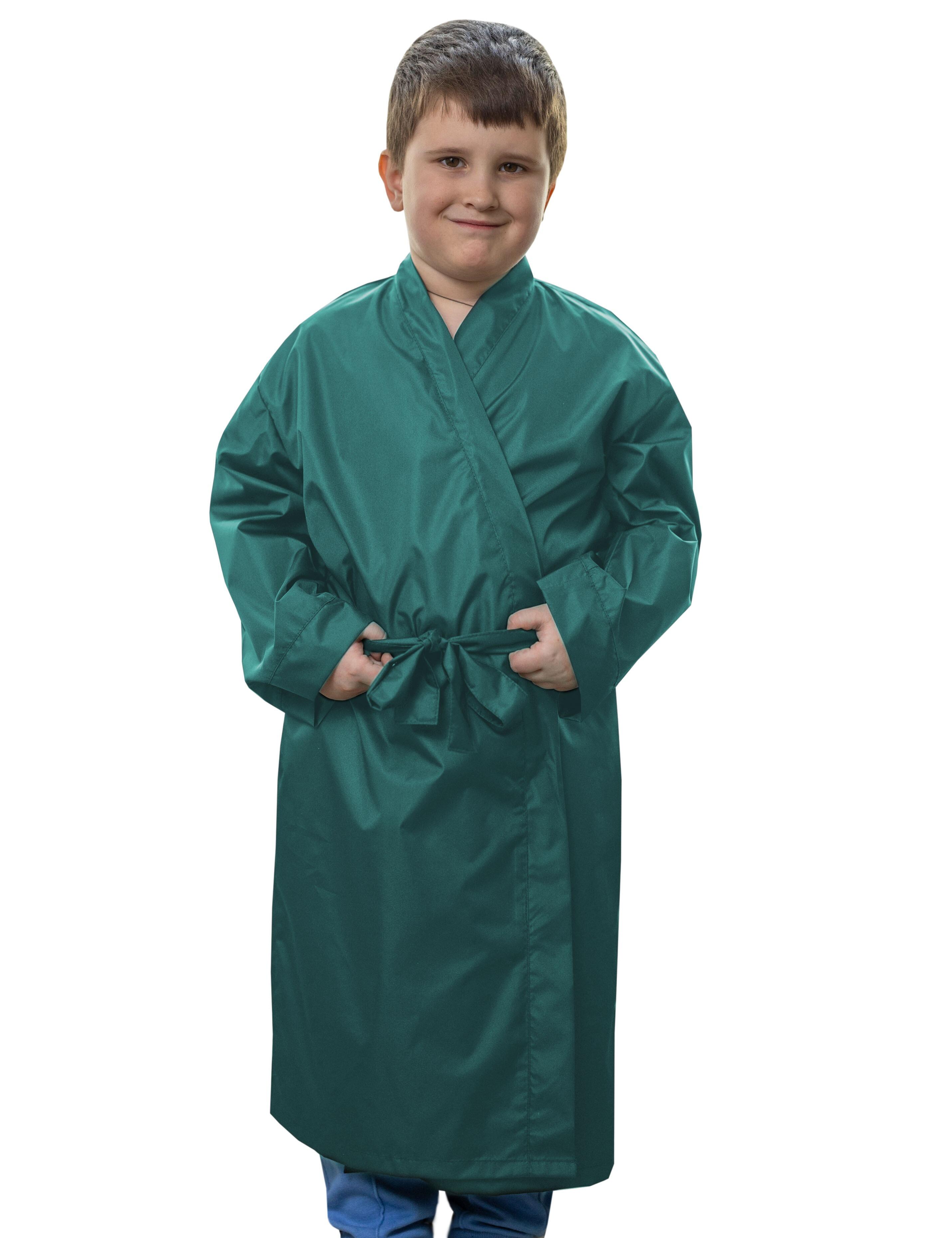 Custom Salon Kids Kimono Gown Teal